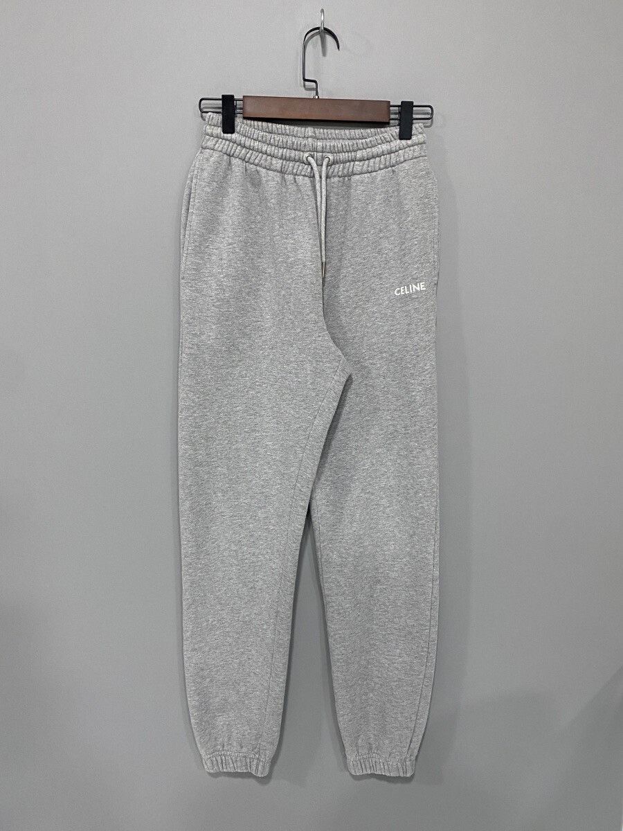 Celine Celine Gray Logo Trousers XXS Size 22" - 1 Thumbnail