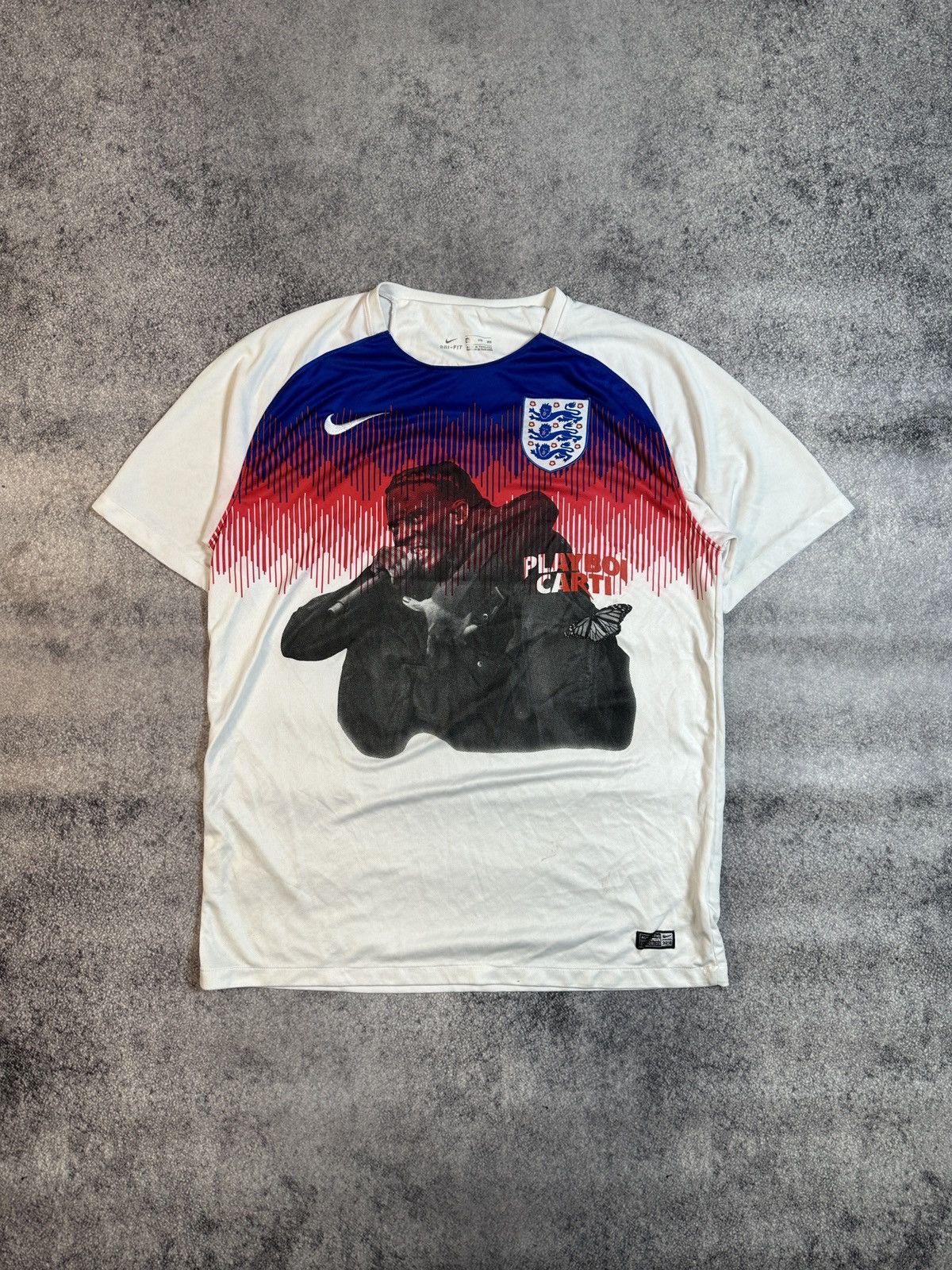 Vintage Nike England Logo Playboi Carti Soccer Jersey Blokecore XXL Size US XXL / EU 58 / 5 - 1 Thumbnail