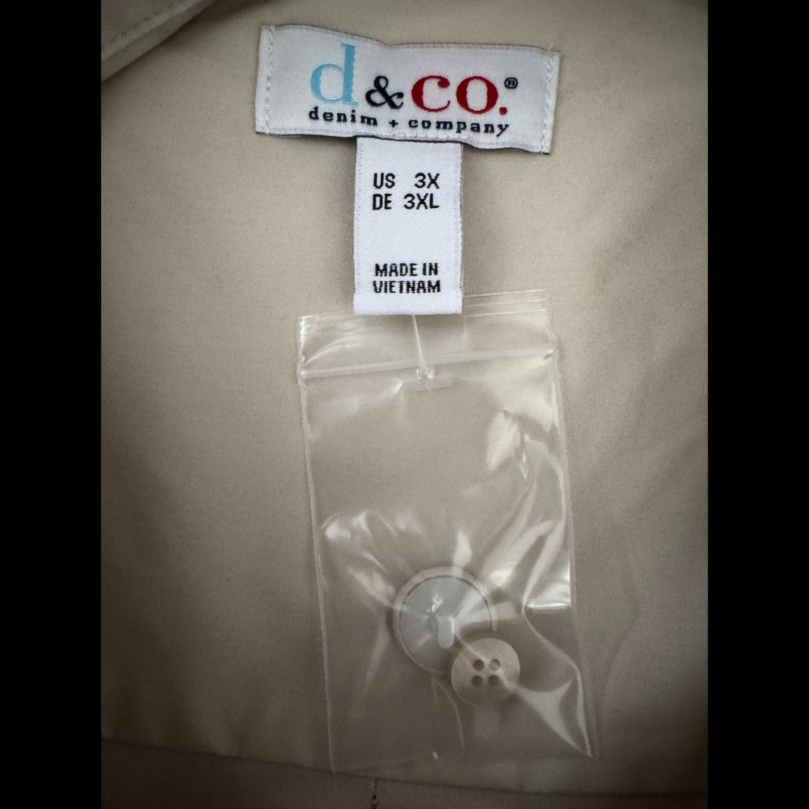 Denim & Co. Denim & Co. White Button Up Shirt 3X Stretch CoolMax Size 3XL / US 20-22 - 13 Thumbnail