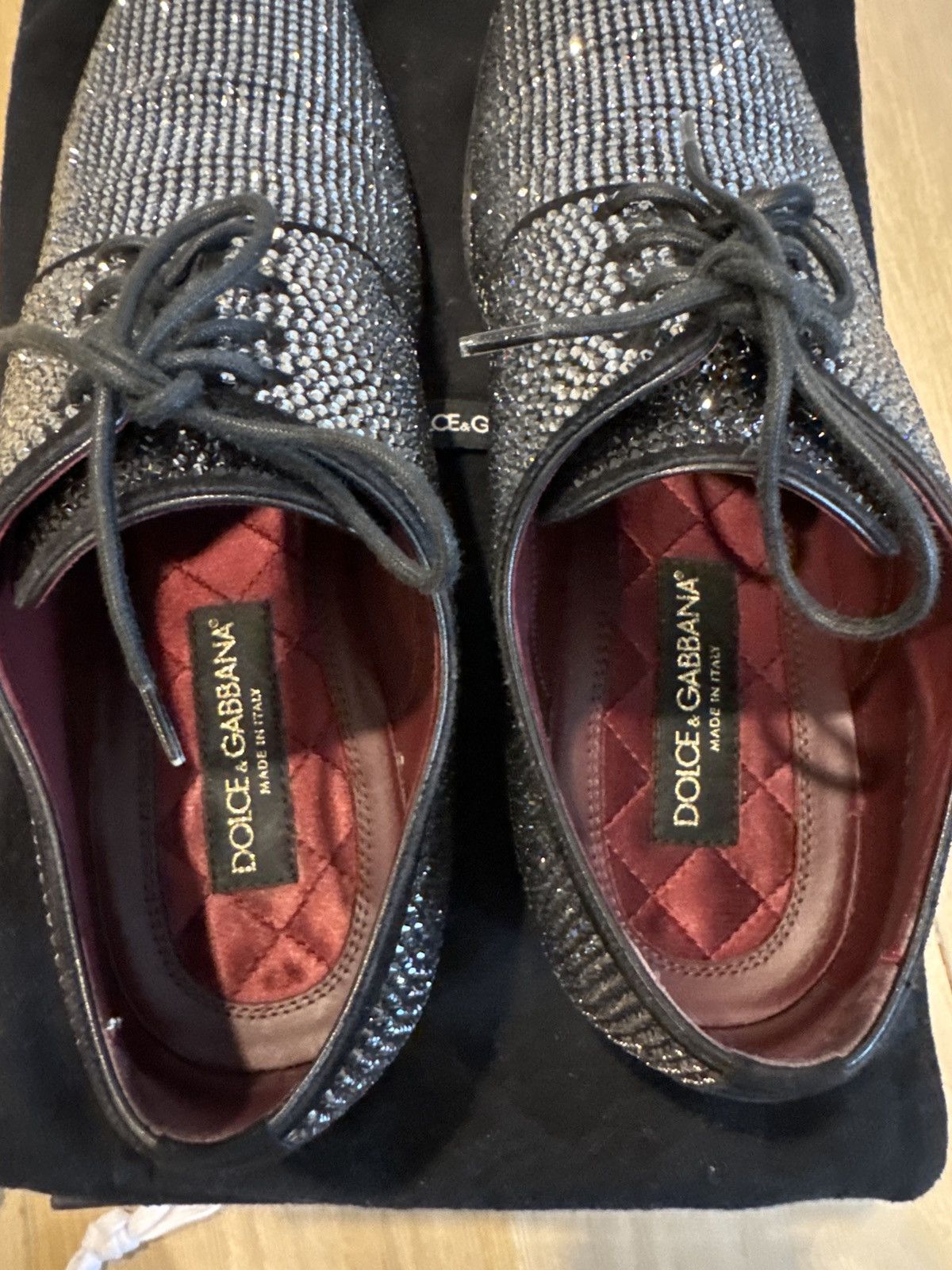 Dolce & Gabbana All over rhinestone derby Size US 9 / EU 42 - 5 Thumbnail
