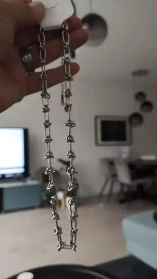 Other Stainless Steel Vintage Necklace Link Chain Size ONE SIZE - 3 Thumbnail