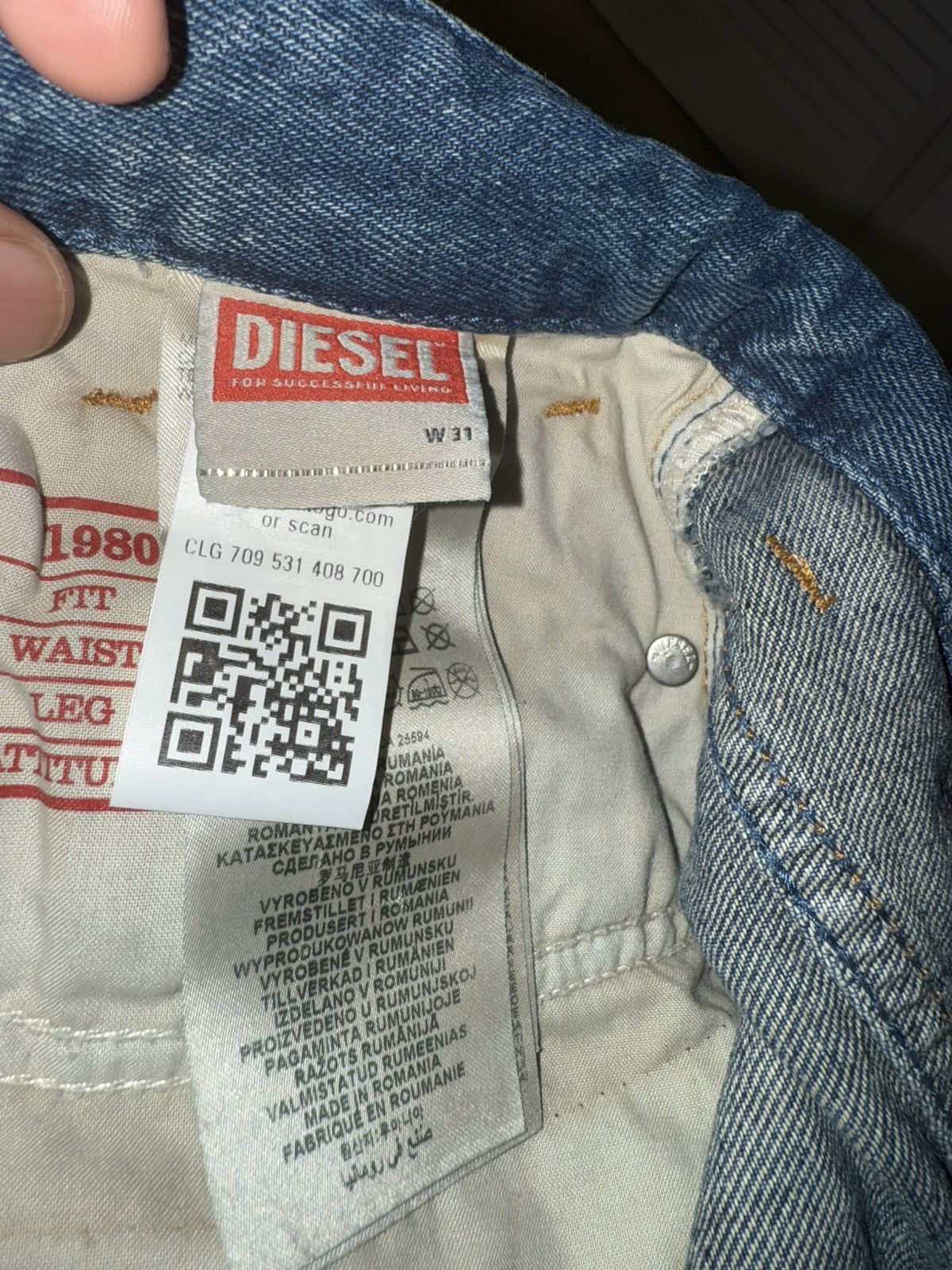Diesel Diesel 1980 D-EEPER Relaxed Jeans (31x32) Size US 31 - 5 Thumbnail