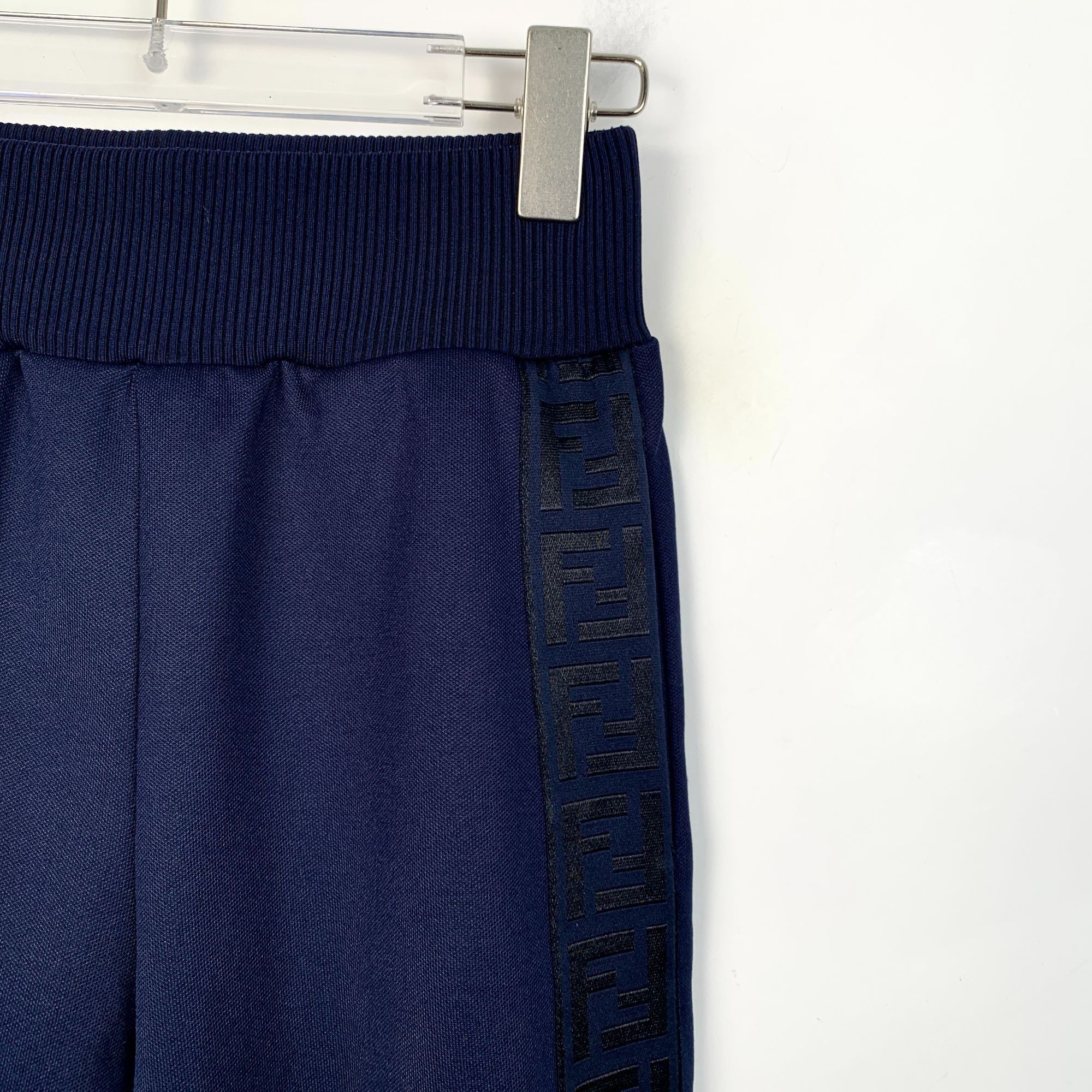 Fendi Fendi Womens Navy Side Logo Jogger Pants Size 38 S Ribbed Wa Size 38" / US 16 / IT 52 - 5 Thumbnail