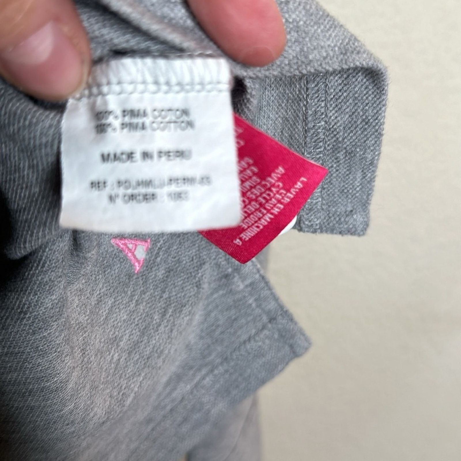 Other VICOMTE A. Grey Pink Plaid Contrast Long Sleeve Polo MED Size US M / EU 48-50 / 2 - 13 Thumbnail