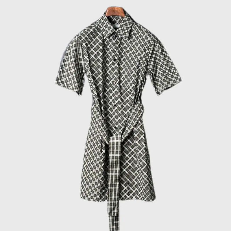 Burberry Burberry Summer Gray Cotton Short Sleeve Dress Size XS / US 0-2 / IT 36-38 - 1 Thumbnail