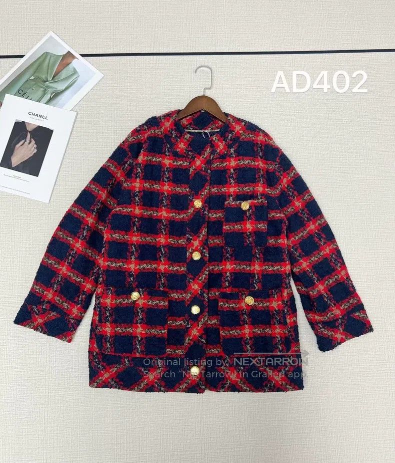 Gucci Colour-blocked knitted coat
