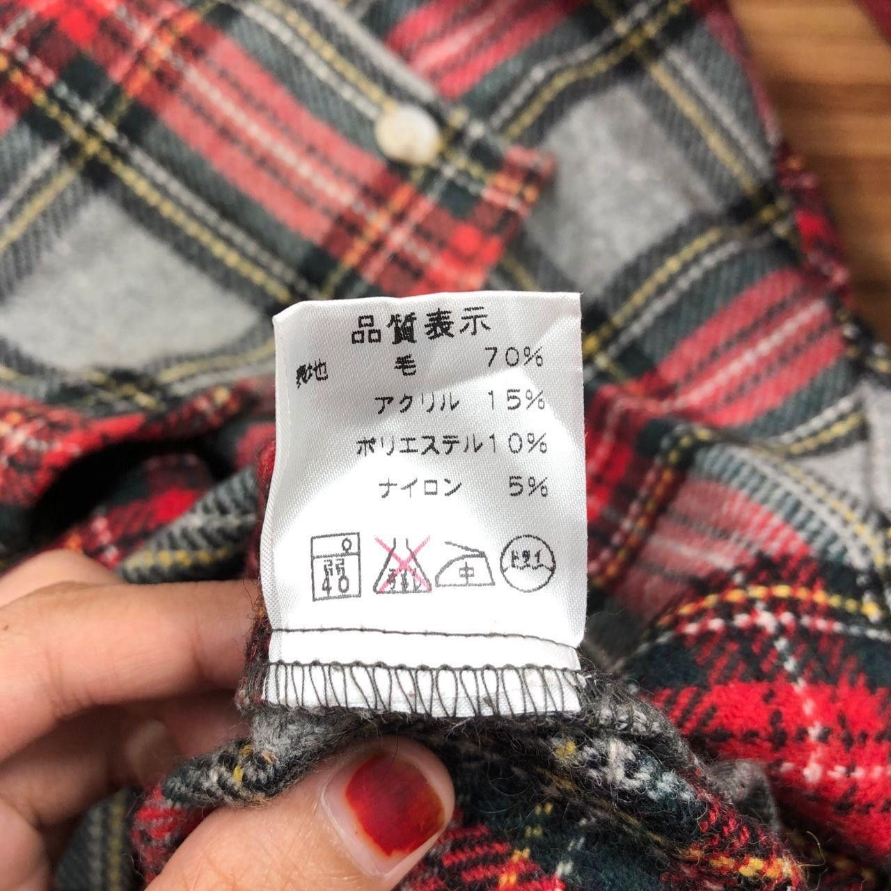 Other MUSSHU JAPAN Pocket Tartan Casual Tee Shirt Western Plaids Size US L / EU 52-54 / 3 - 6 Thumbnail