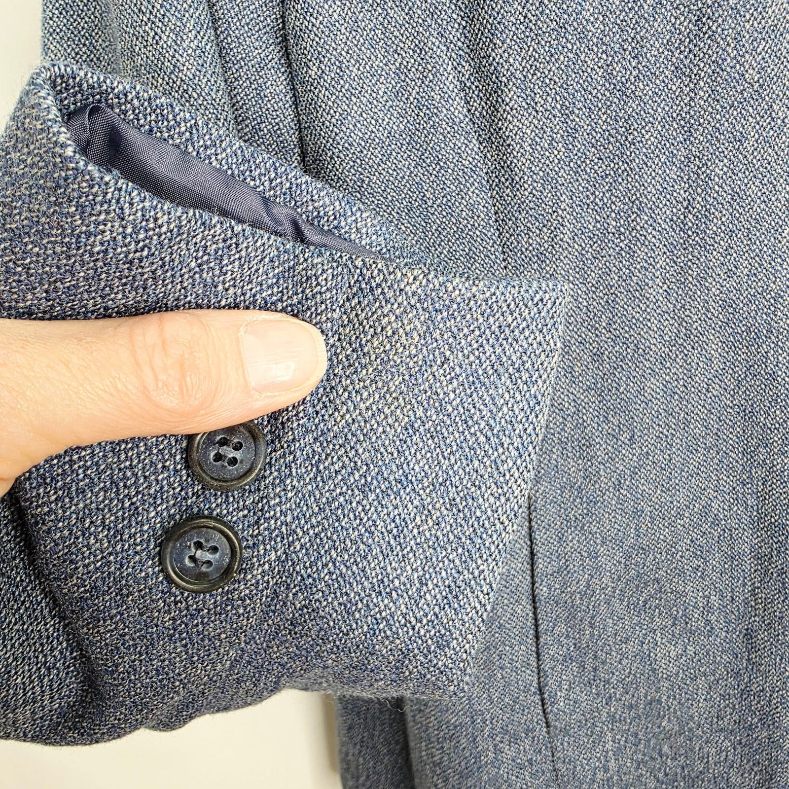 Other Vintage Talbots Petites Blue 100% Wool Women Blazer Jacket Size XL / US 12-14 / IT 48-50 - 9 Thumbnail