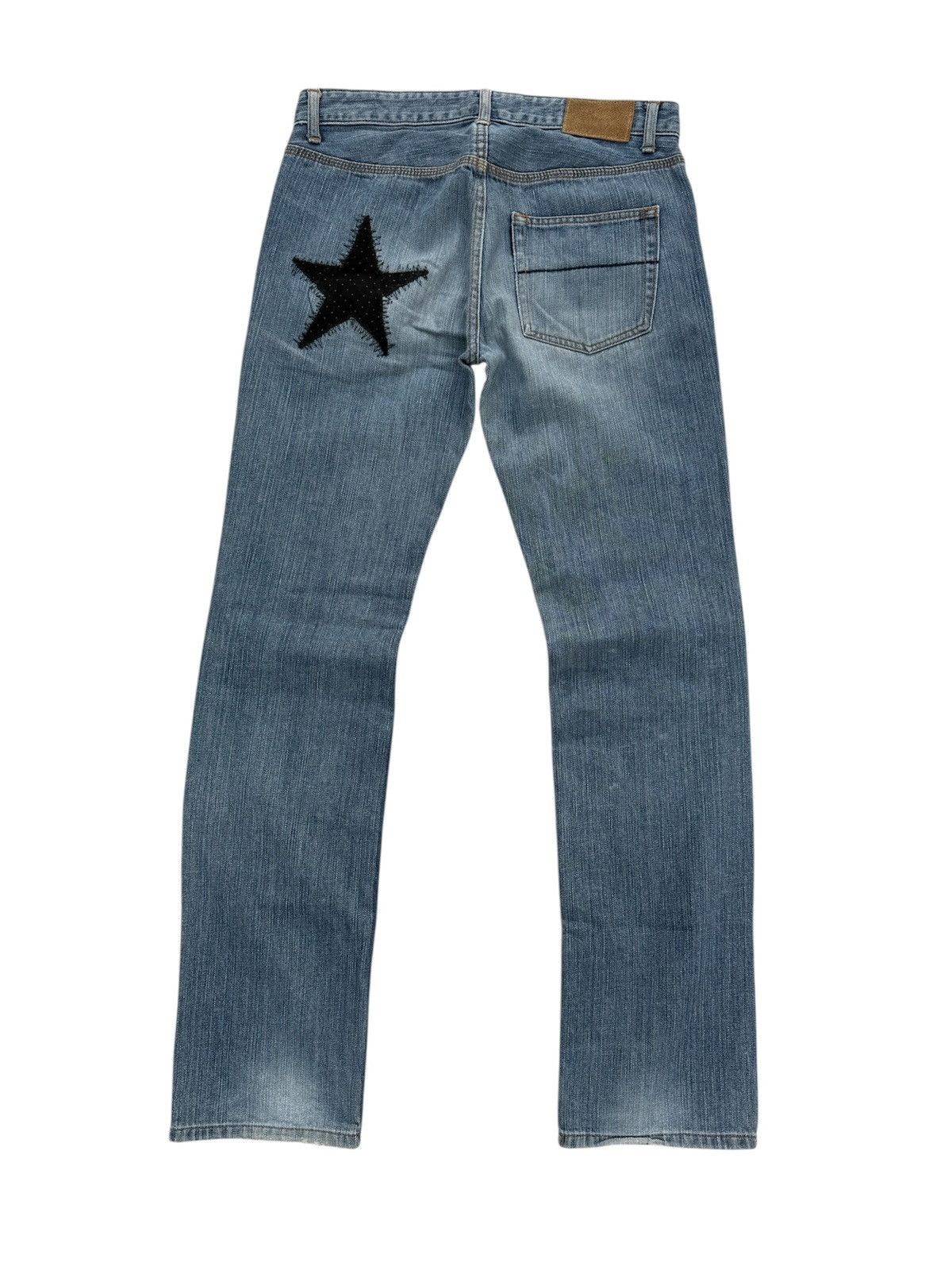 Hysteric Glamour E HYPHEN WORLD GALLERY PATCHWORK STYLE JEANS Size 31" - 2 Thumbnail