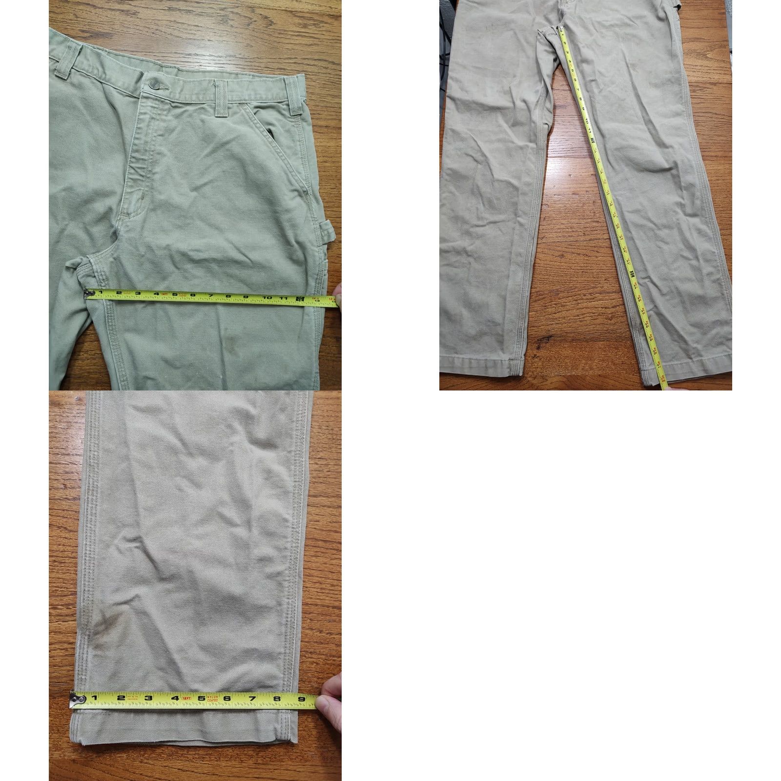 Carhartt VINTAGE Carhartt Pants Carpenter Canvas Brown 36x32 Men Regular Straight Work Pants 90s Grunge USA Size US 36 / EU 52 - 9 Thumbnail