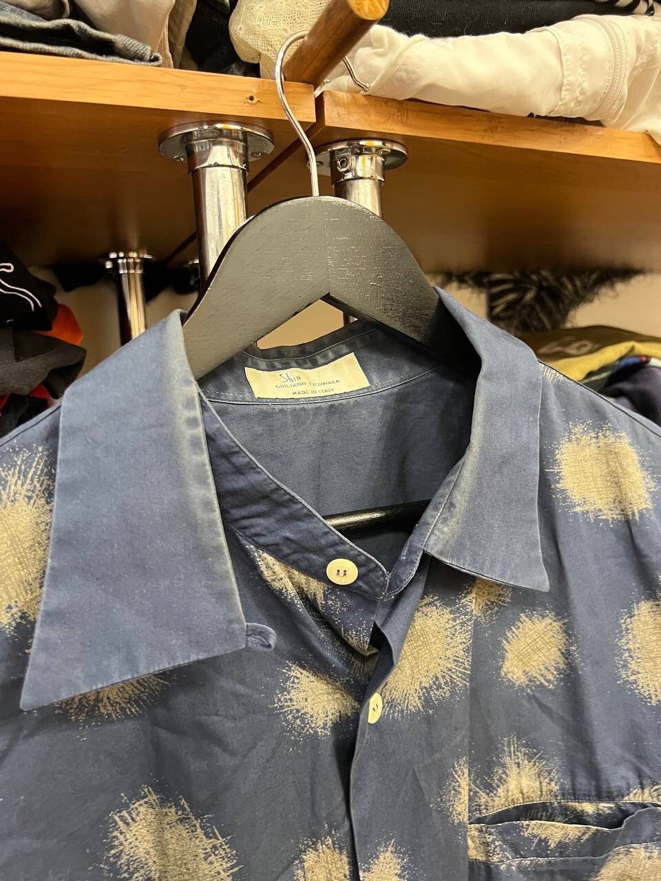 Other Avant Garde Graphic Y2K Multilogo Blue Lux Shirt Button Ups Size US L / EU 52-54 / 3 - 6 Thumbnail