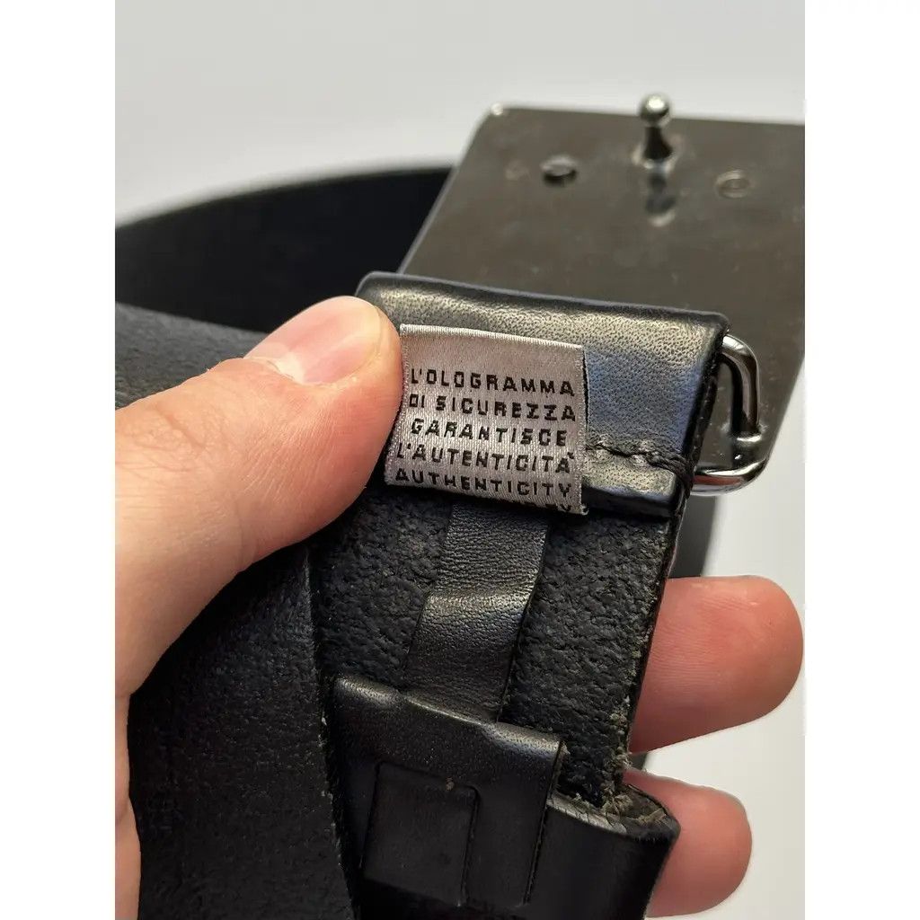 Dolce & Gabbana Dolce & Gabbana D&G Logo Leather Belt Black Metal Buckle Size ONE SIZE - 5 Thumbnail