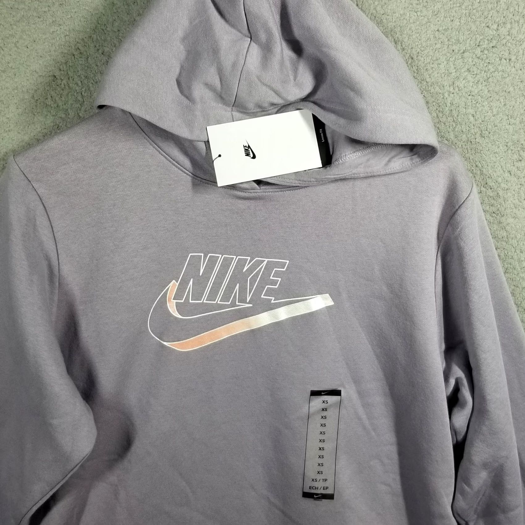 Nike Nike Sportswear Hoodie Women's XS Pullover Fleece Logo Purple Sweatshirt Sportswear Athletic/Casual Nike Womens XS Hoodie Purple Logo Sweatshirt Size XS / US 0-2 / IT 36-38 - 2 Thumbnail