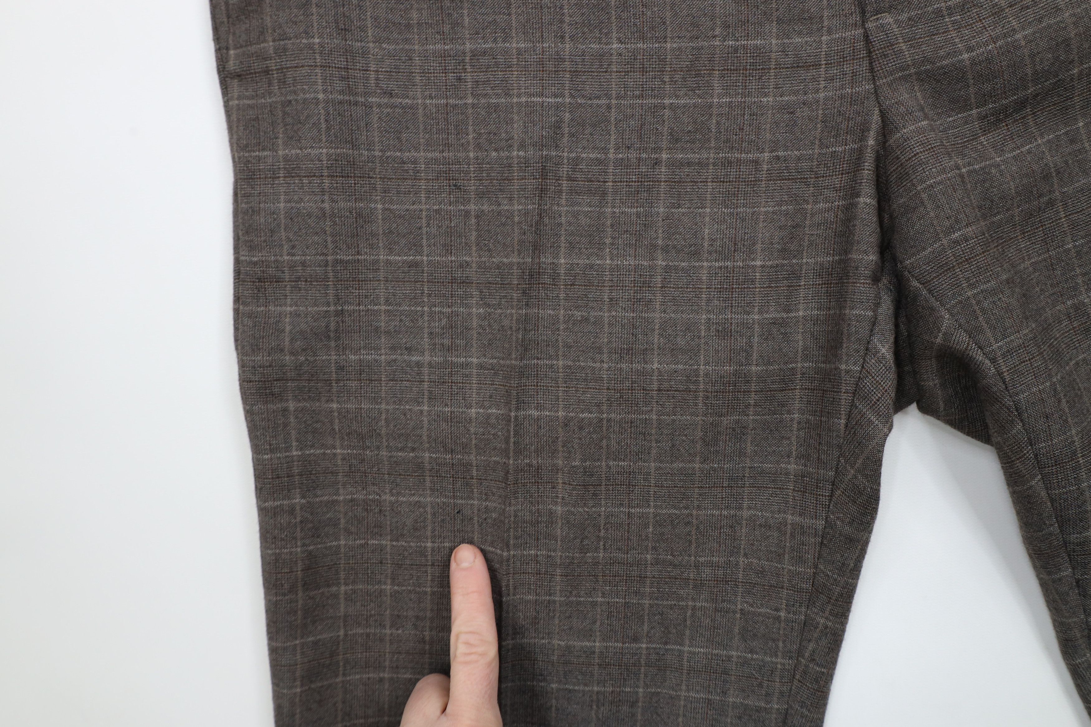 Banana Republic × Vintage Banana Republic Tailored Slim Fit Wool Chino Pants Plaid Size 34 - 5 Thumbnail