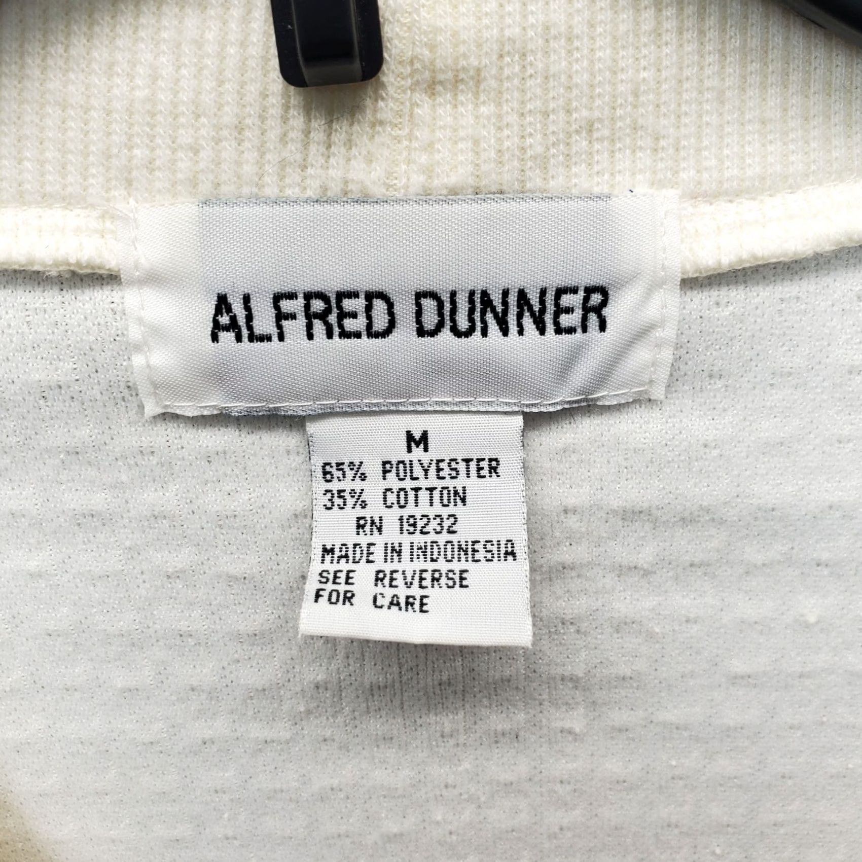 Vintage Alfred Dunner Sweater Womens M Tan Embroidered Floral Shoulder Pads Button Front Cardigan Knit Size M / US 6-8 / IT 42-44 - 7 Thumbnail