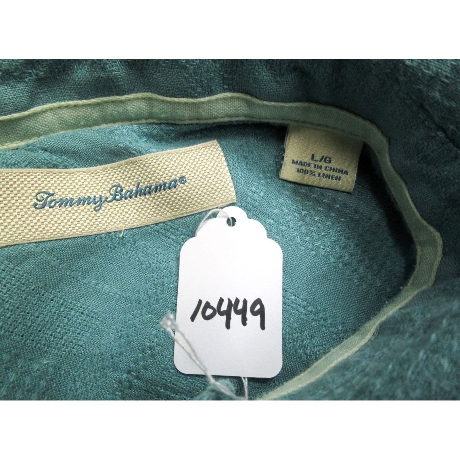 Tommy Bahama Tommy Bahama Shirt Men Large Green Linen Long Sleeve Button Down Casual Beach Size US L / EU 52-54 / 3 - 8 Thumbnail