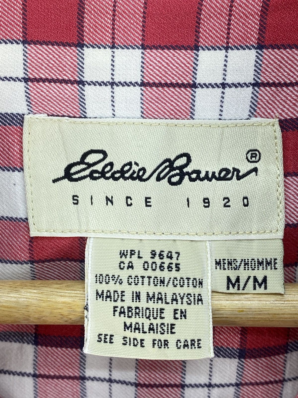 Eddie Bauer Eddie Bauer Gingham Pattern Check Flannel Shirts Button Up Size US XL / EU 56 / 4 - 11 Thumbnail