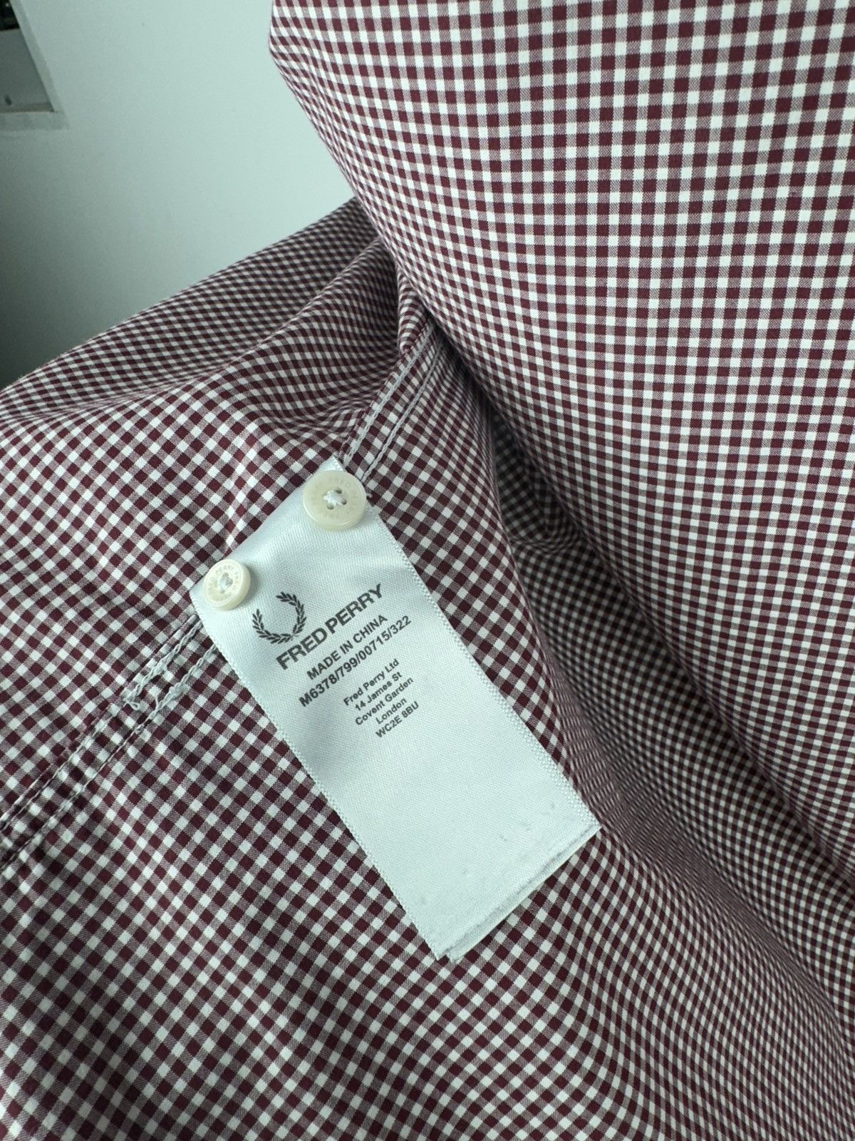 Fred Perry Men’s Fred Perry Plaid Short Sleeve Shirt size XL Size US XL / EU 56 / 4 - 7 Thumbnail