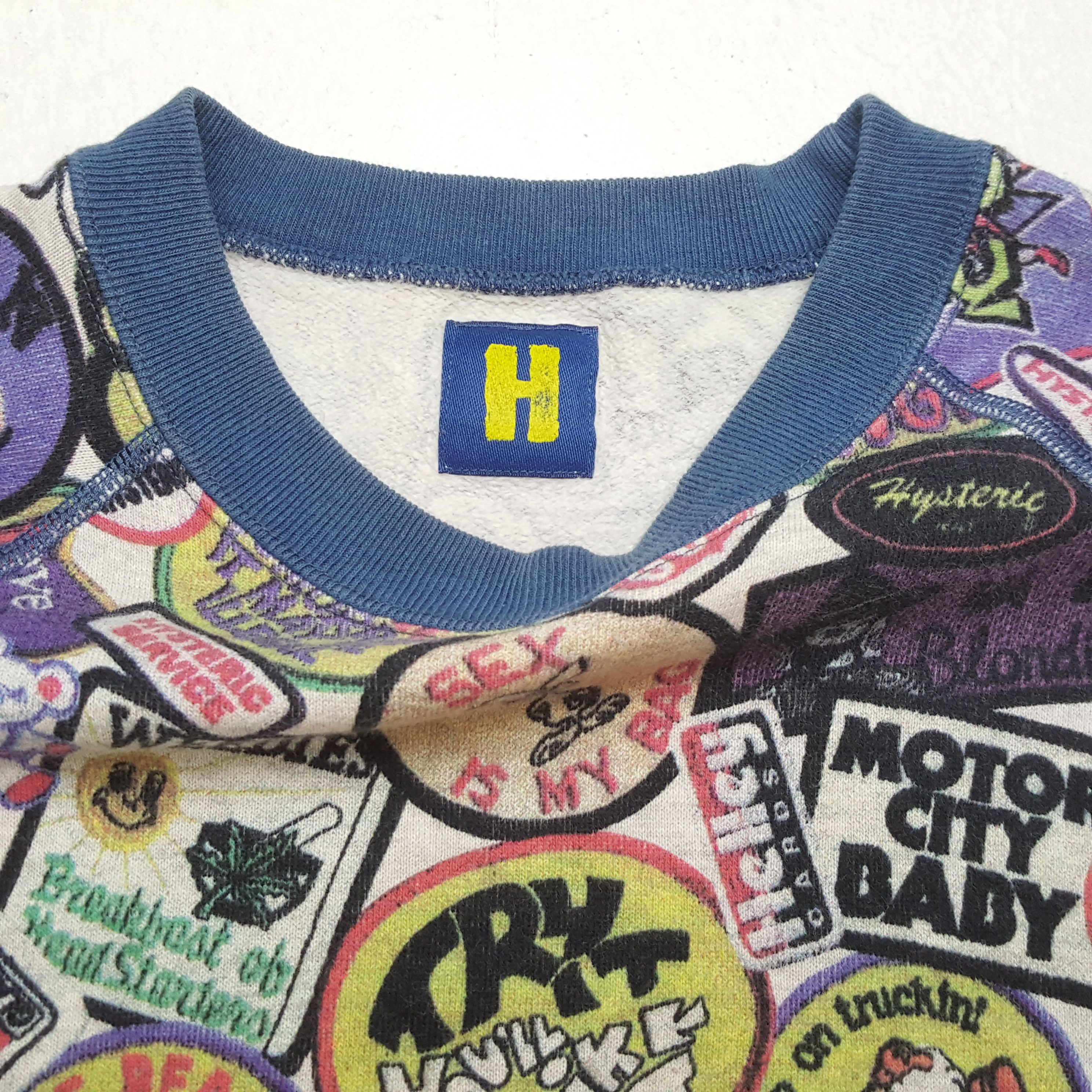 Hysteric Glamour HYSTERIC GLAMOUR Japanese Brand Fullprint Design Sweatshirt Size XS / US 0-2 / IT 36-38 - 9 Thumbnail