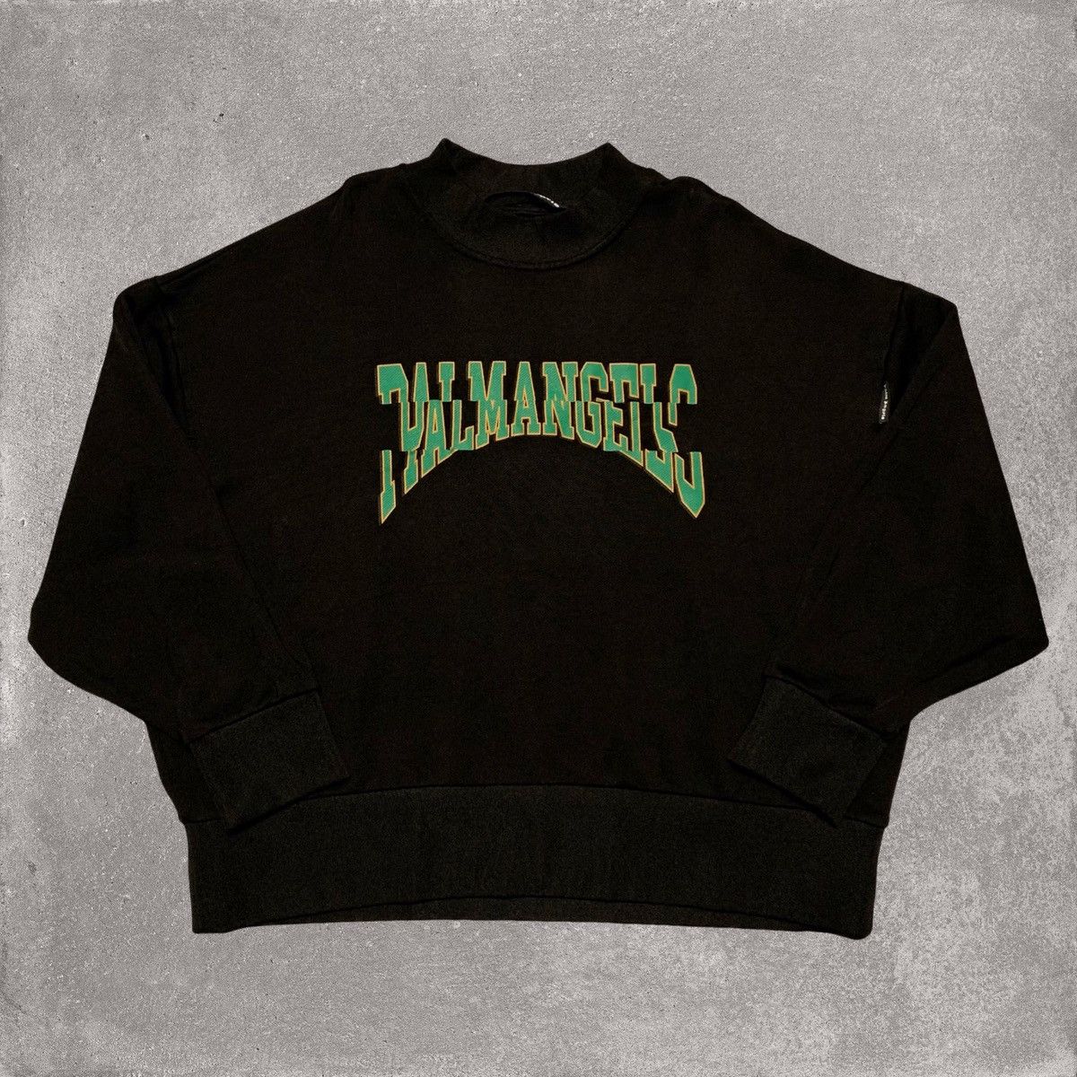 Palm Angels Palm Angels Large Broken Logo Black Sweatshirt Virgil Abloh Size US L / EU 52-54 / 3 - 1 Thumbnail
