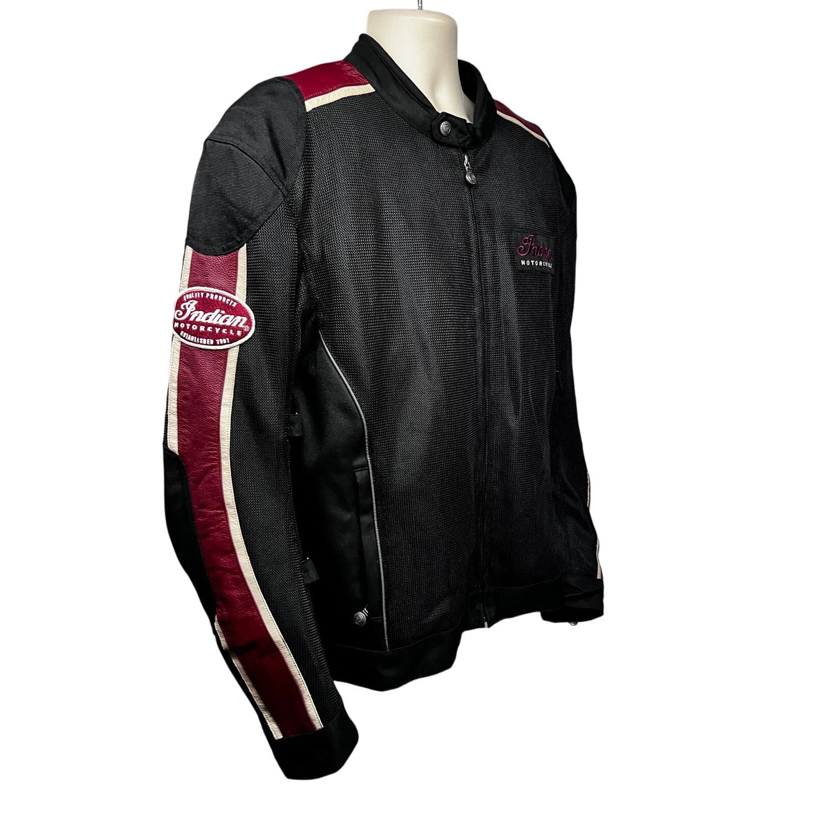 Vintage Indian Motorcycle Black Leather Biker Riding Zip Jacket 2XL Size US XXL / EU 58 / 5 - 3 Thumbnail