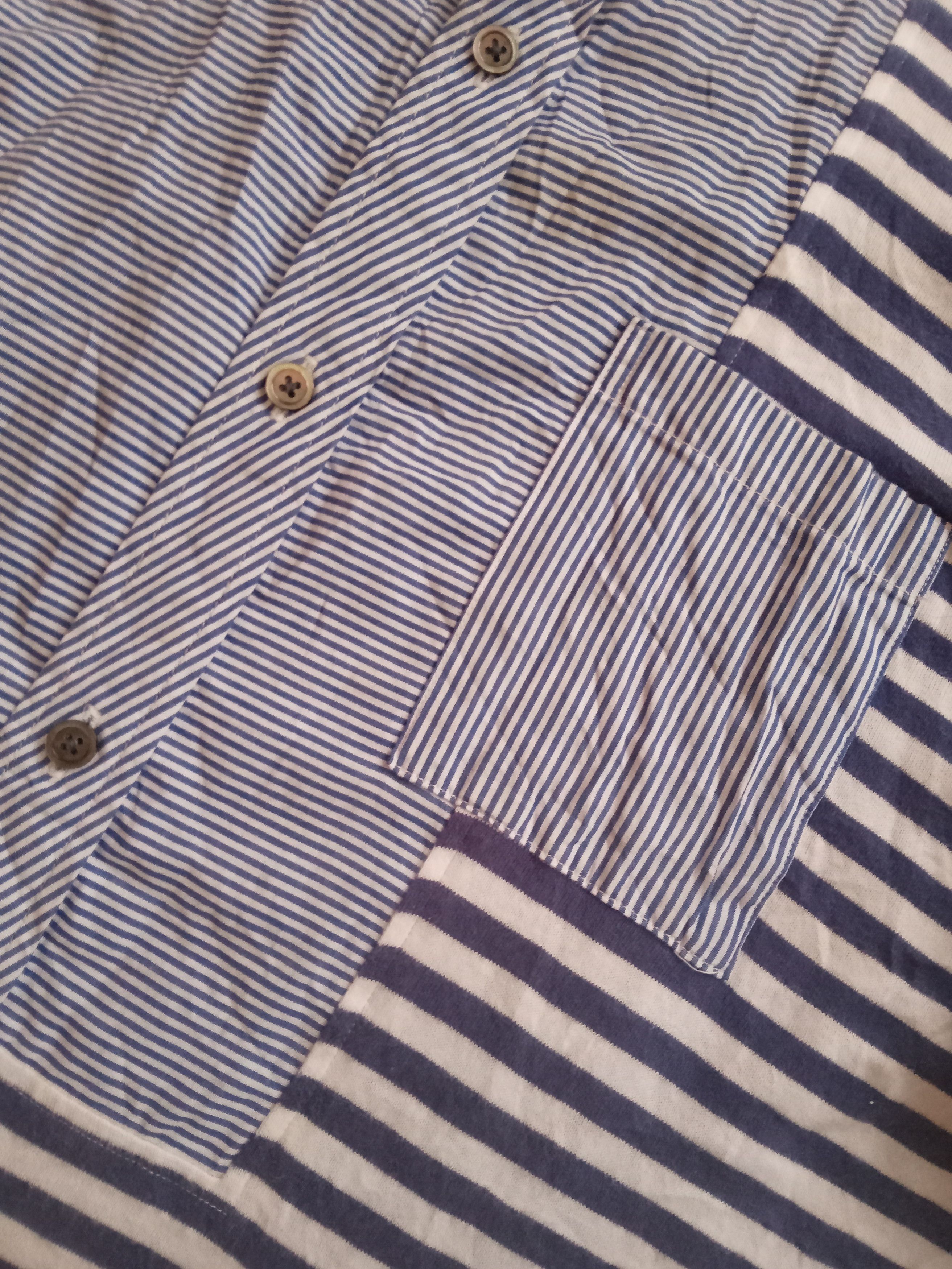 Frapbois Frapbois Issey Miyake Buttons Up Patchwork Rare Shirt Size US M / EU 48-50 / 2 - 6 Thumbnail