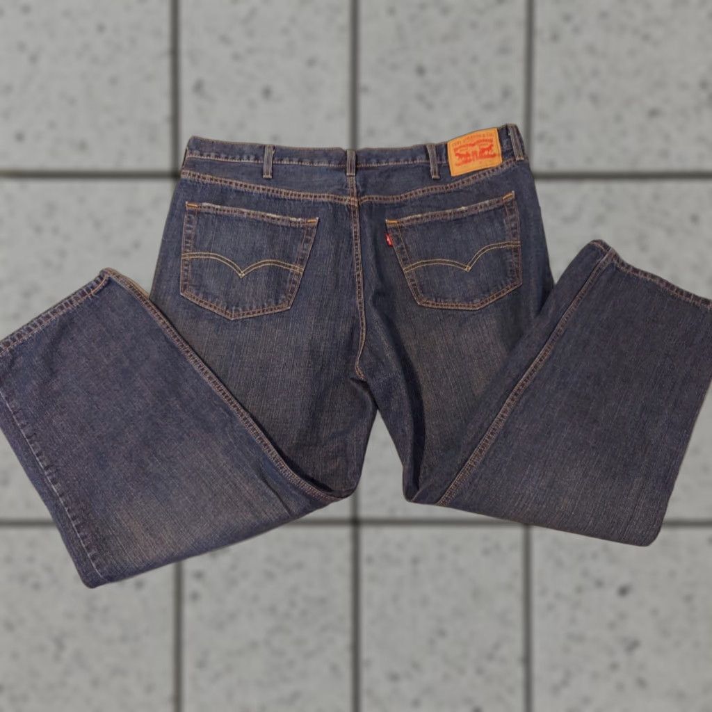 Levi's Levi's 559 Jeans Mens Straight Relaxed 44x29 Denim Blue Stretch Pants Regular Fit Size US 44 / EU 60 - 1 Thumbnail
