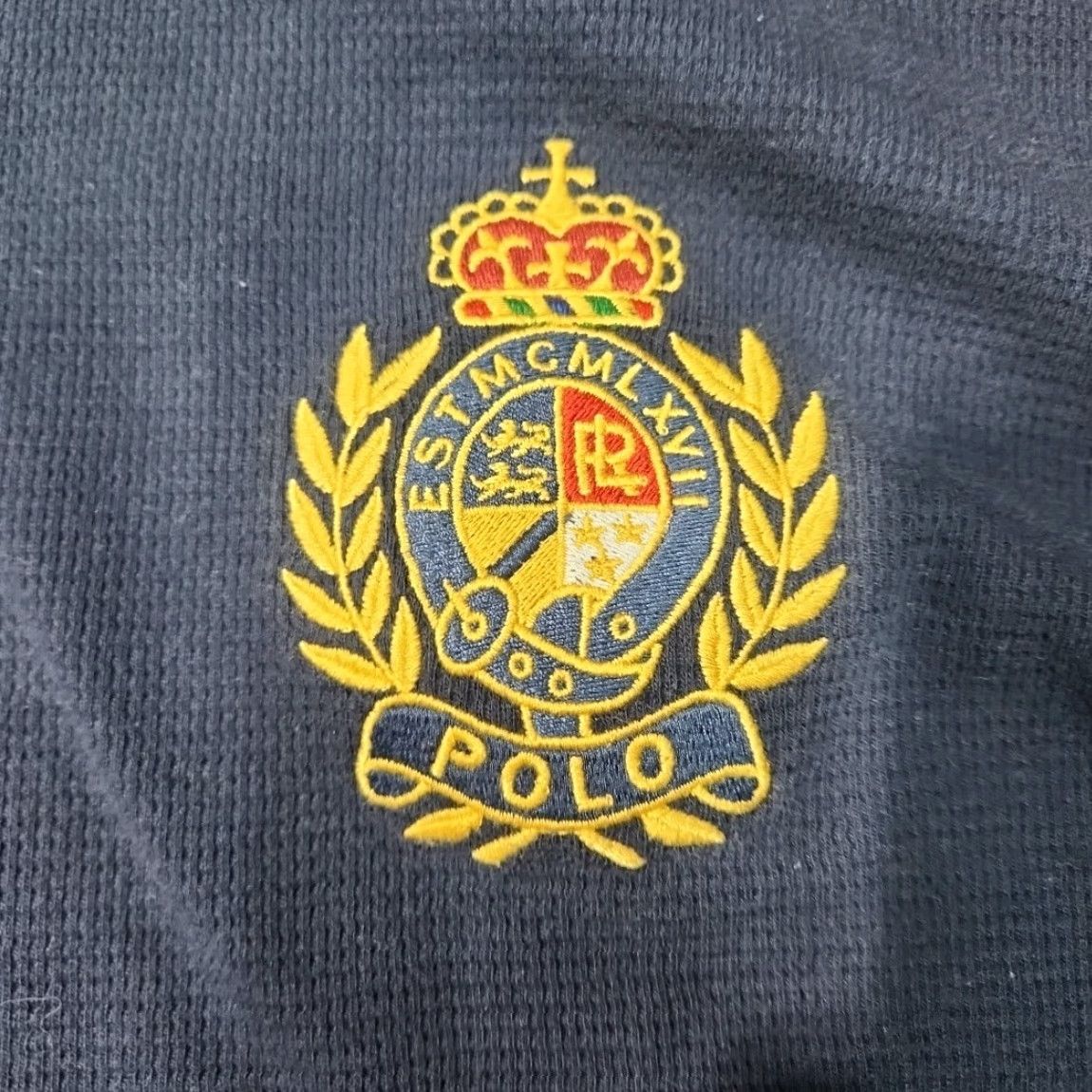 Polo Ralph Lauren VINTAGE Polo Ralph Lauren Shirt Men XL Crest Patch Thermal Waffle 90s Sleep Mens Size US XL / EU 56 / 4 - 2 Thumbnail