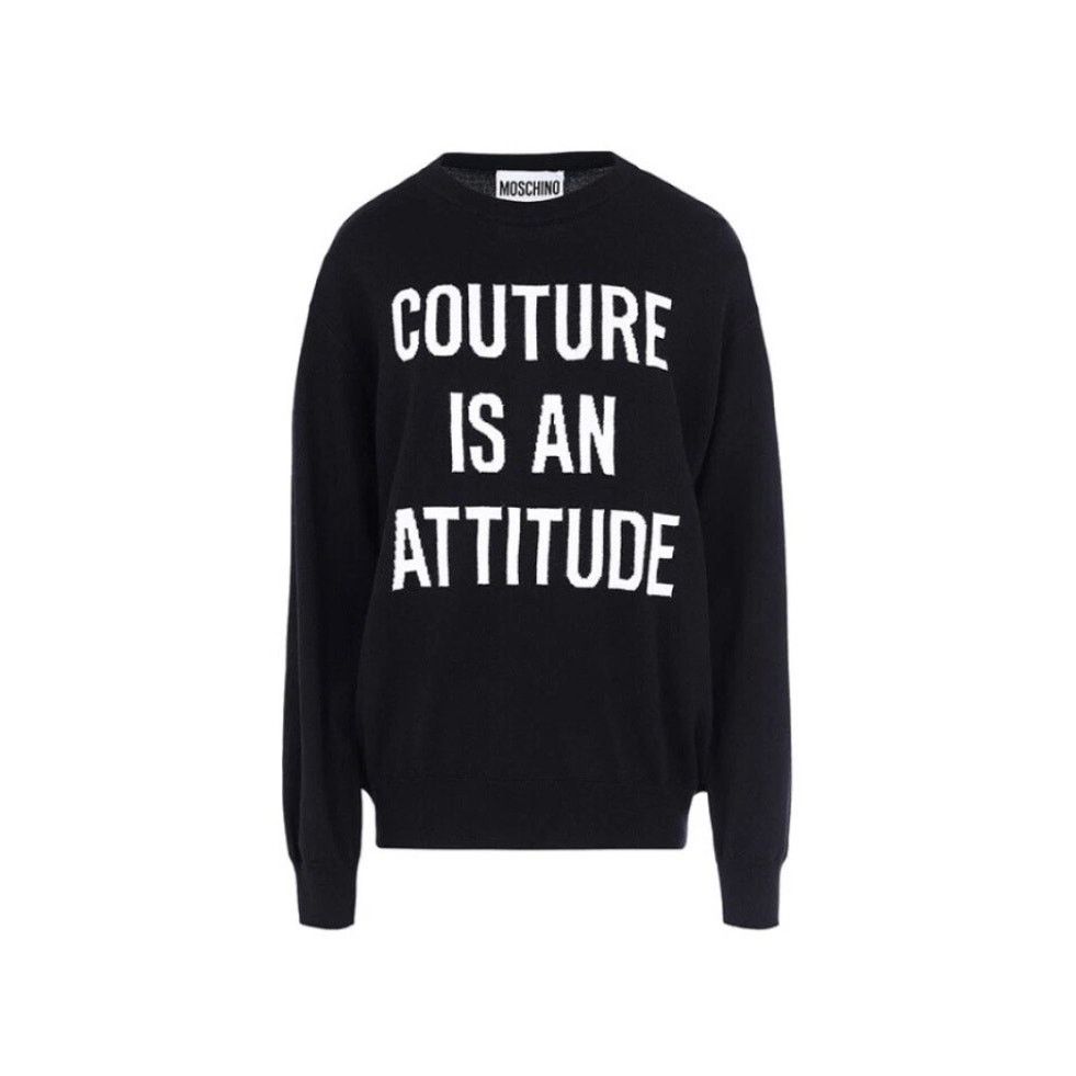 Moschino AW17 MOSCHINO COUTURE JEREMY SCOTT COUTURE WOOL SWEATER Size XXS / US 00 / IT 34 - 3 Thumbnail