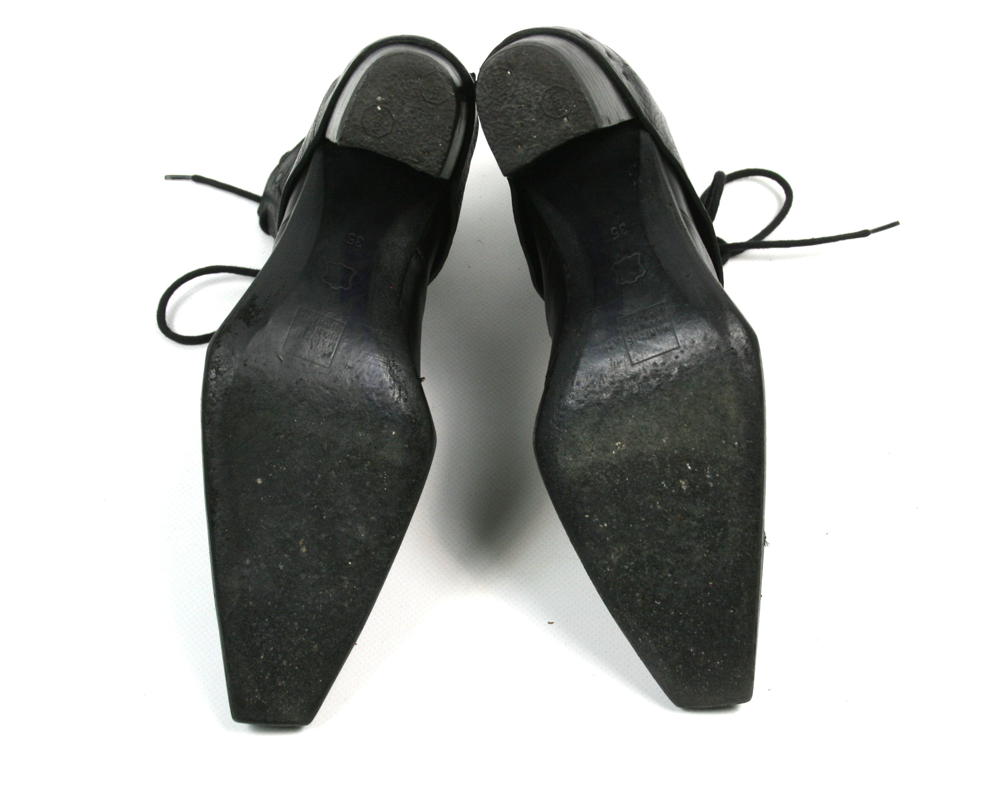 Marithe + Francois Girbaud 00S Square Toe Cossack Punk Avant Garde Y2K Boots Size US 5 / IT 35 - 10 Thumbnail
