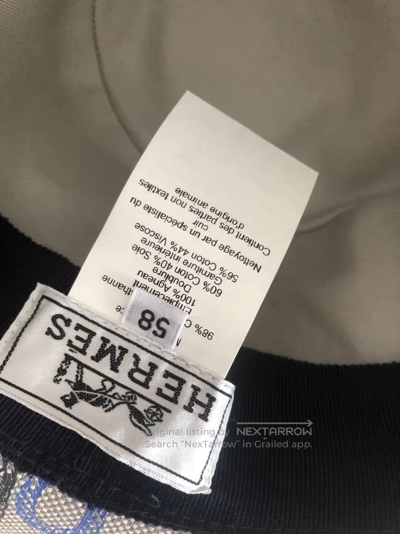 Hermes Hermes size 58 All-over printed hat Size ONE SIZE - 3 Thumbnail
