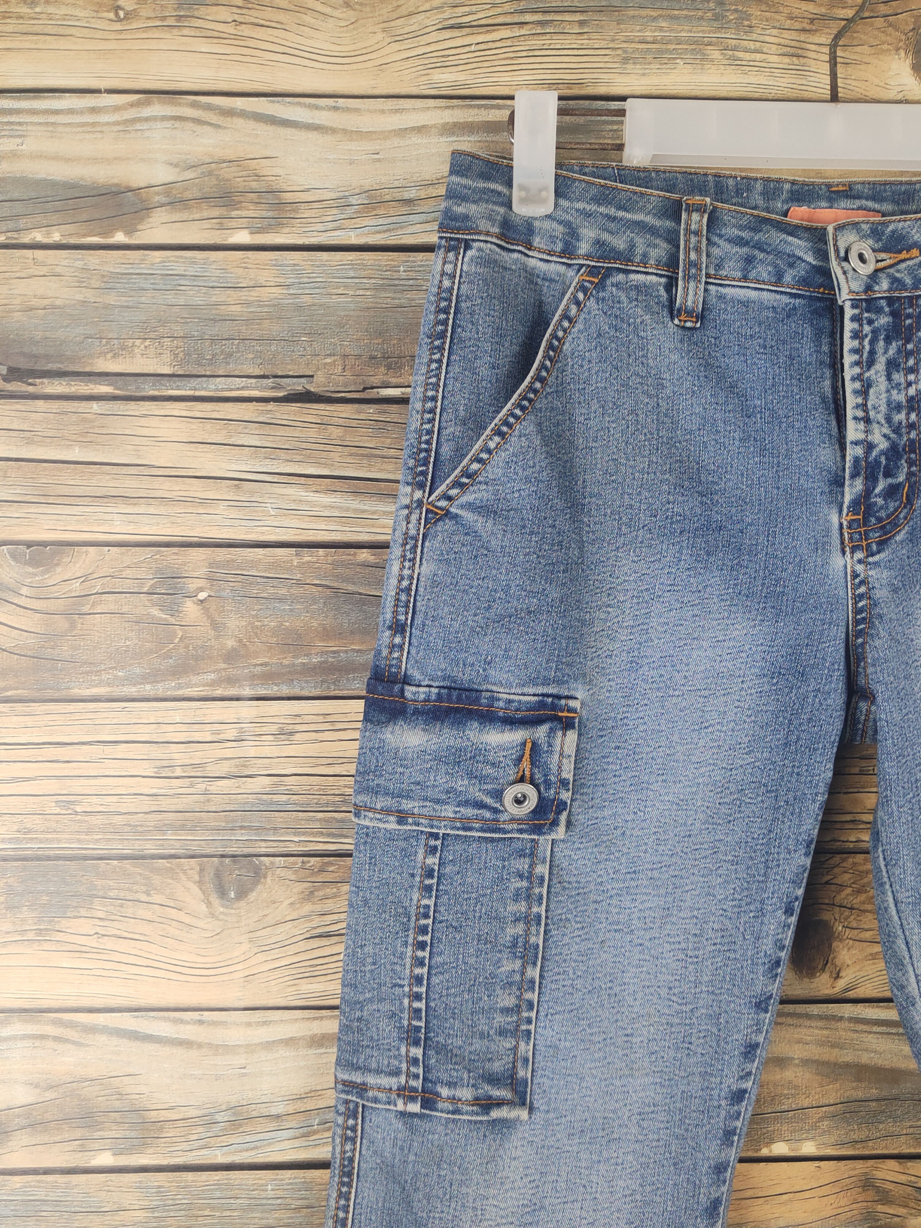 Japanese Brand DL Wave List Blue Distressed Ripped Jeans #1509 Size 26" / US 2 / IT 38 - 3 Thumbnail