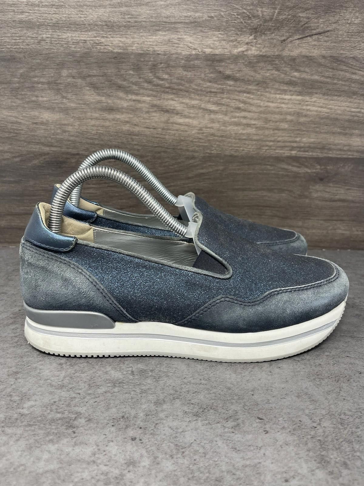 Hogan HOGAN Shoes Womens Size 8 (39) H222 Blue Glitter Size US 8 / IT 38 - 5 Thumbnail