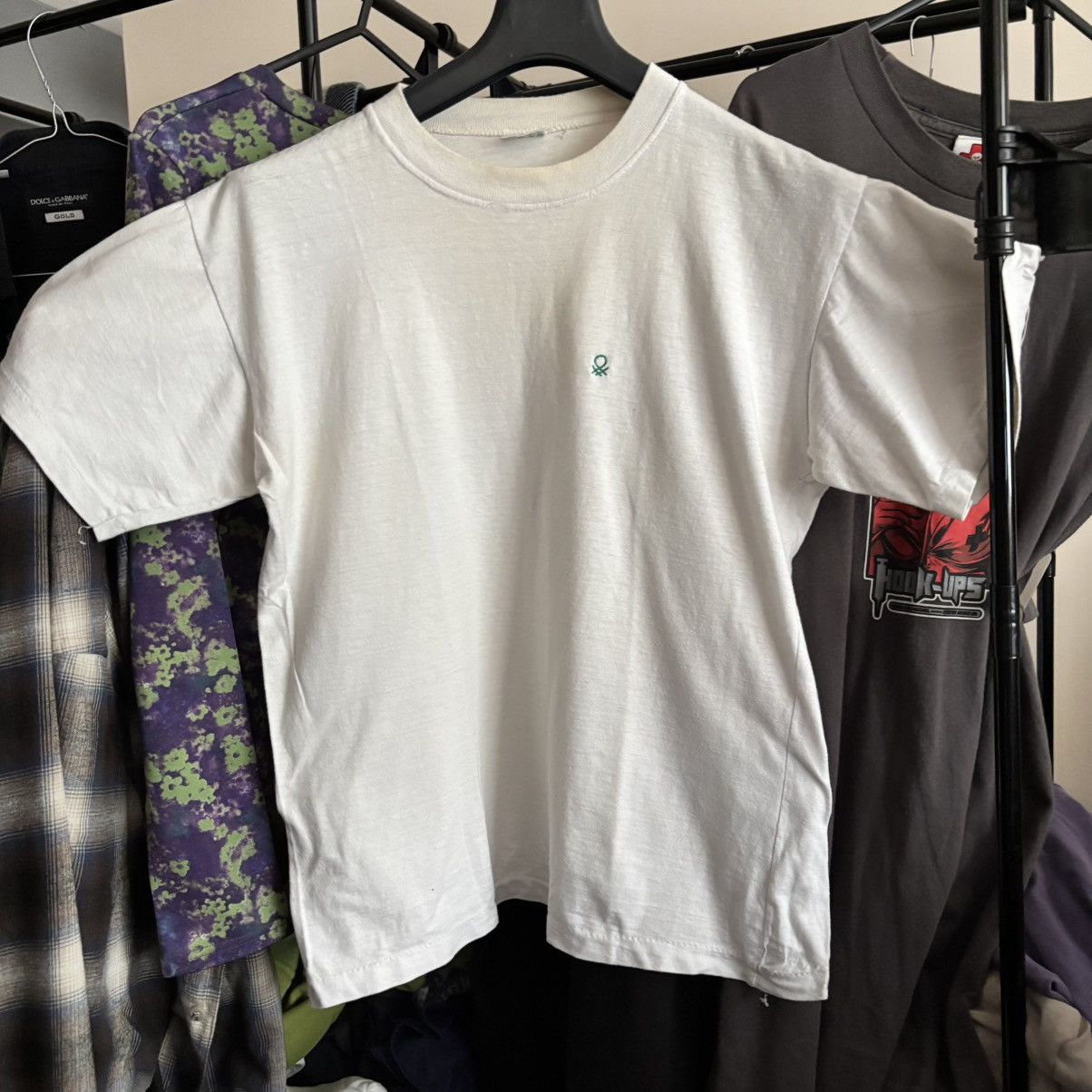Vintage Vintage Grail 80’s Benetton T-Shirt Made in Italy Grunge ERD Size US M / EU 48-50 / 2 - 1 Thumbnail