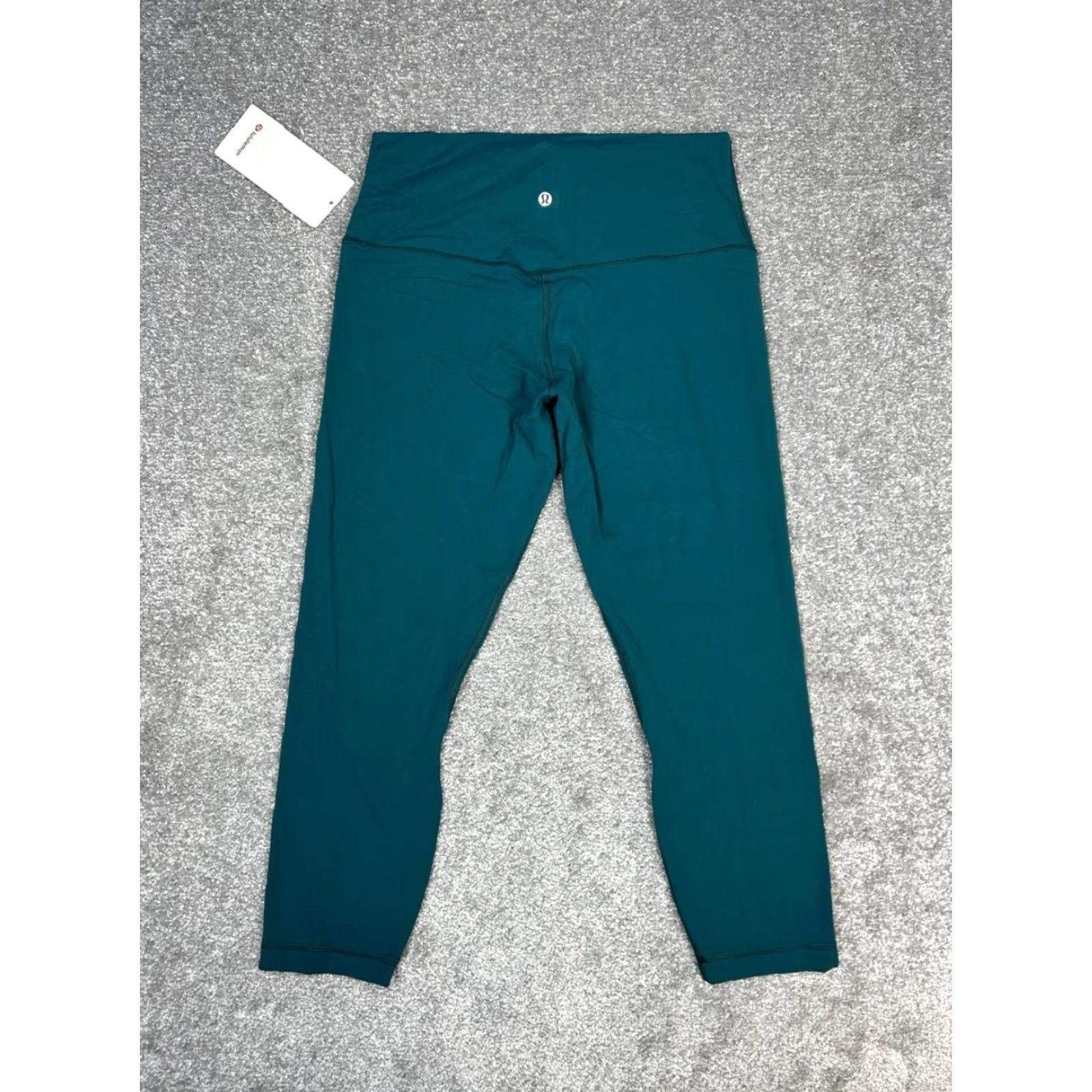 Lululemon Lululemon Align HR Crop 23'' Leggings Womens 12 Green Logo High Rise Athletic Shirt? Size 34" / US 12 / IT 48 - 2 Thumbnail