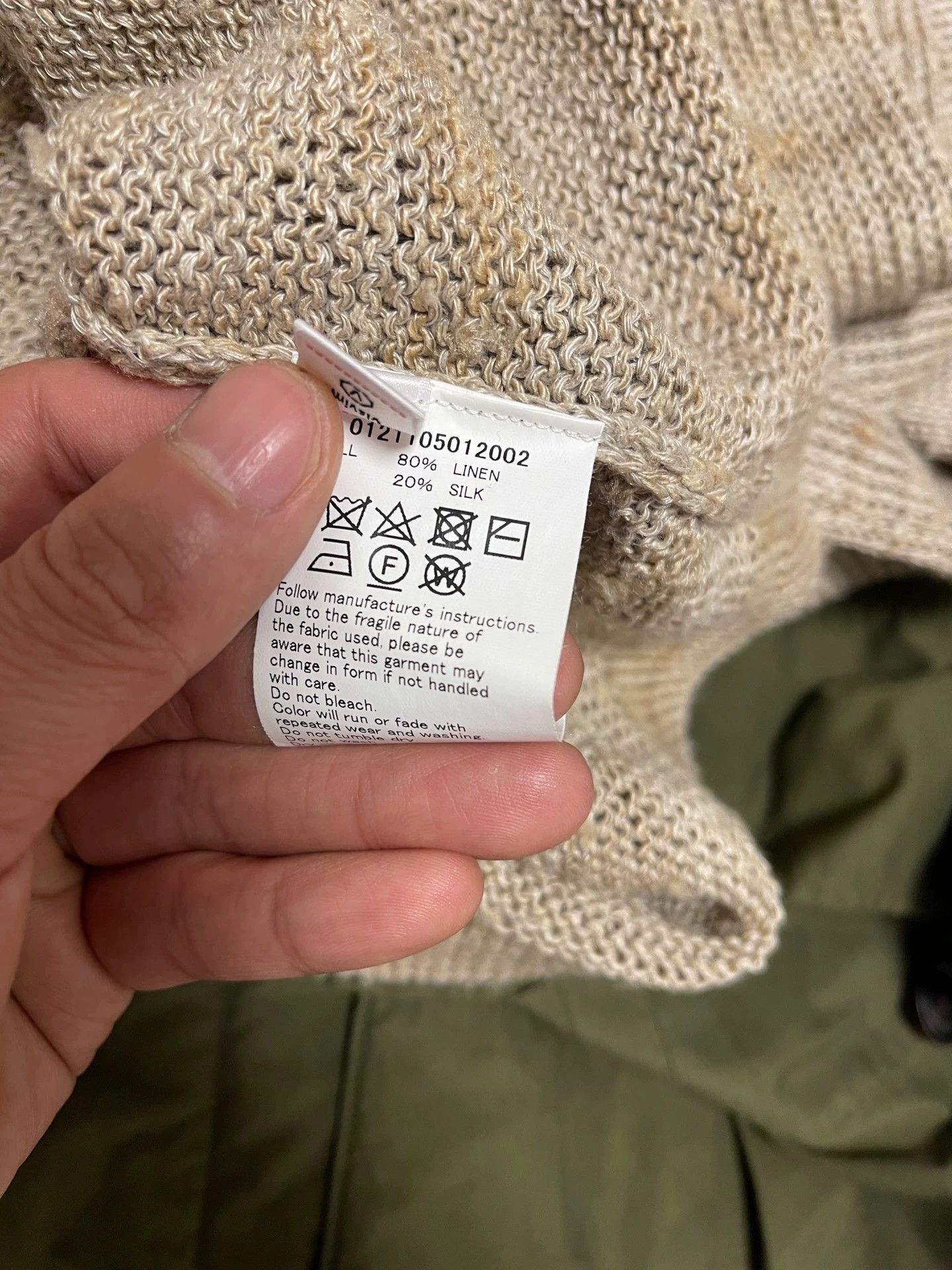 Visvim VISVIM 21SS MARIE Handwoven Linen Sweater Size 3 Size US L / EU 52-54 / 3 - 7 Thumbnail