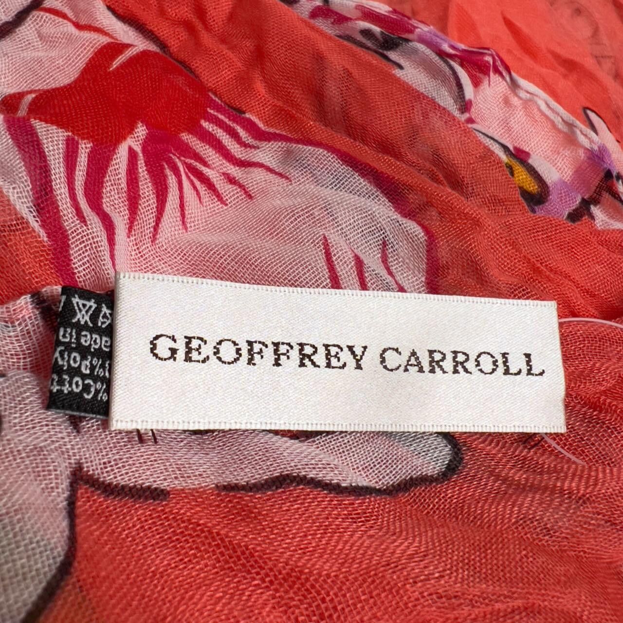 Designer RARE Geoffrey Carroll Creepy Bunnies Designer Scarf Size ONE SIZE - 4 Thumbnail