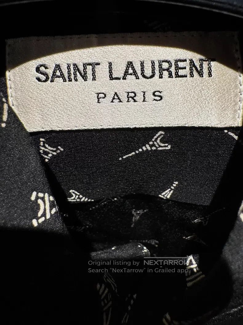 Saint Laurent Paris Saint Laurent Paris size 39 Silk Eiffel Tower Printed Shir Size US S / EU 44-46 / 1 - 5 Thumbnail