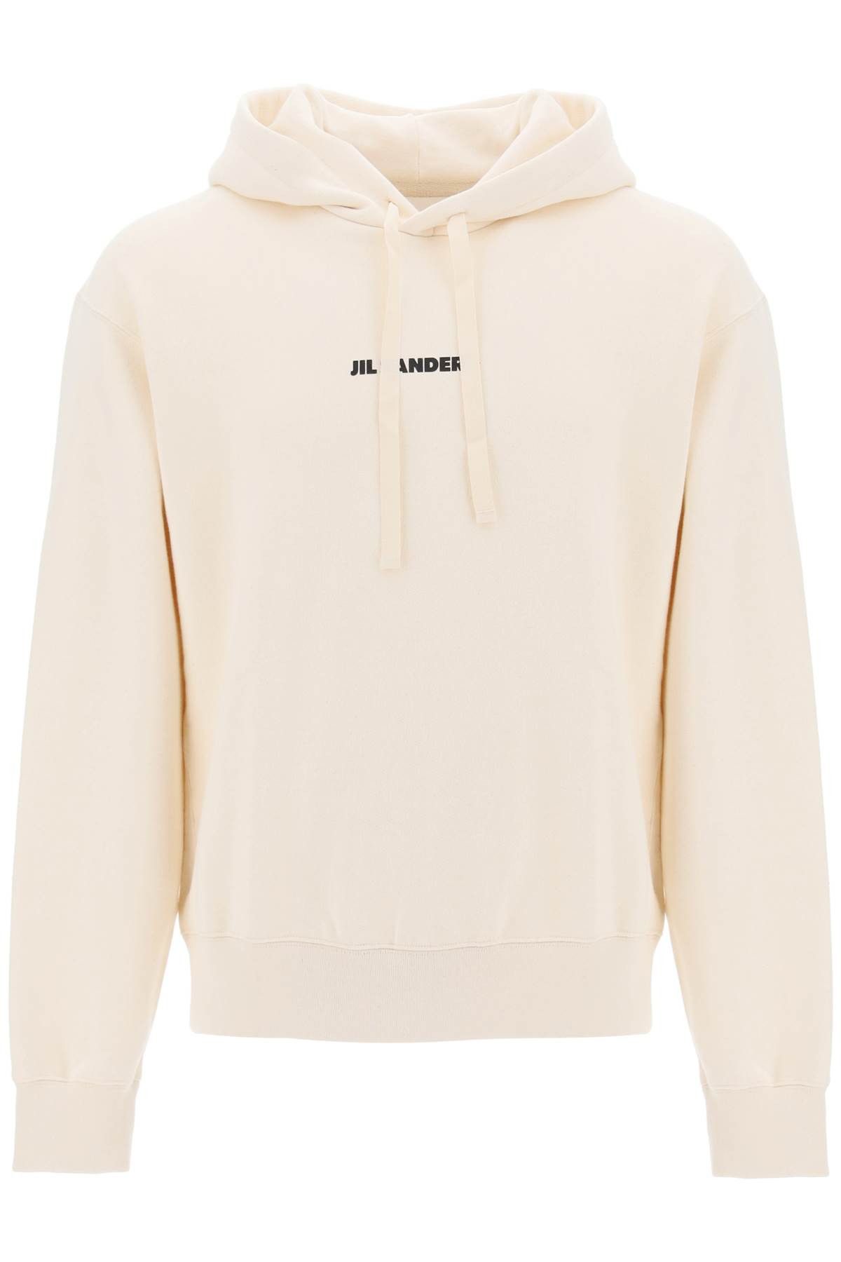 image of Jil Sander Hoodie With Logo Print in Dune, Men's (Size Large)