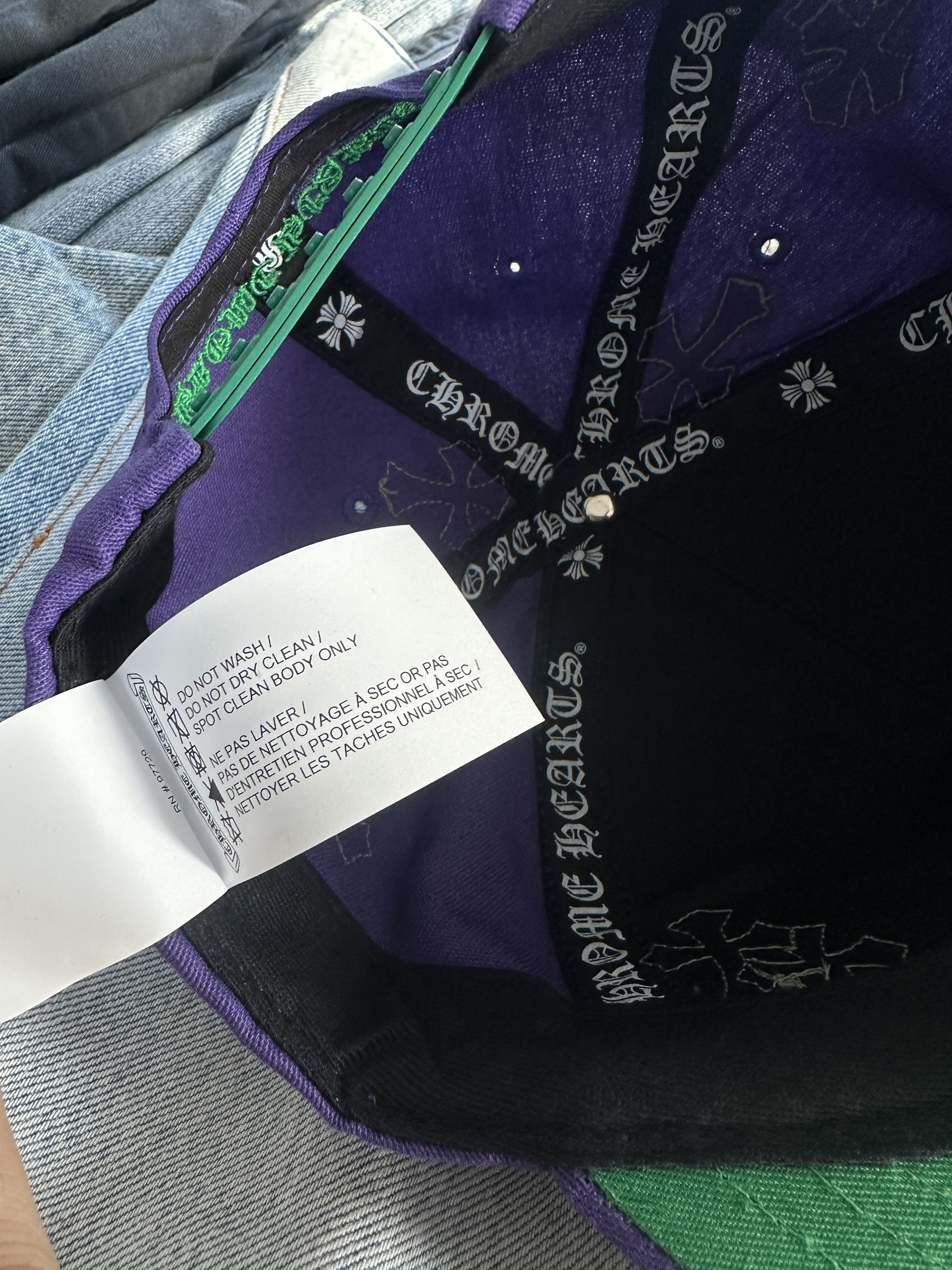 Chrome Hearts PURPLE CROSS HAT Size ONE SIZE - 12 Thumbnail