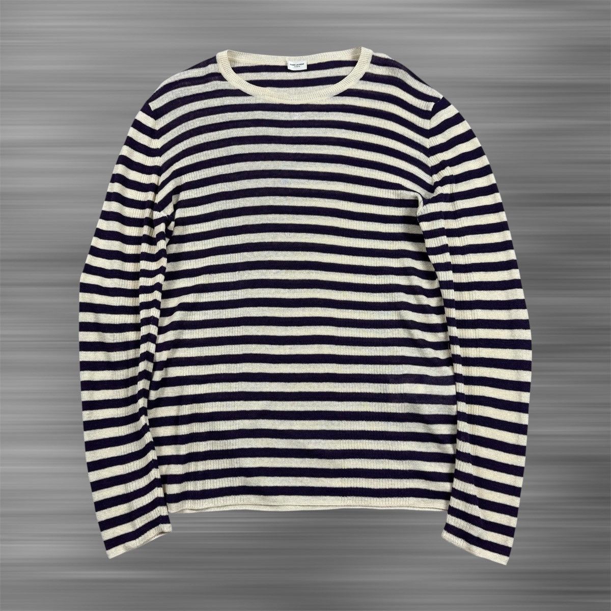 Saint Laurent Paris Saint Laurent striped ribbed-knit jumper Size US L / EU 52-54 / 3 - 1 Thumbnail