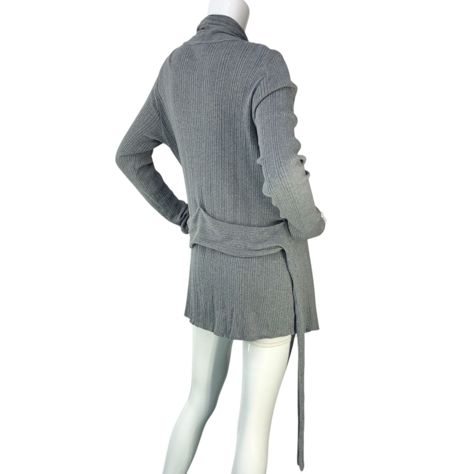 L'AGENCE L'Agence Sz S Cardigan Cashmere Silk Cotton Primrose Plisse Size S / US 4 / IT 40 - 8 Thumbnail