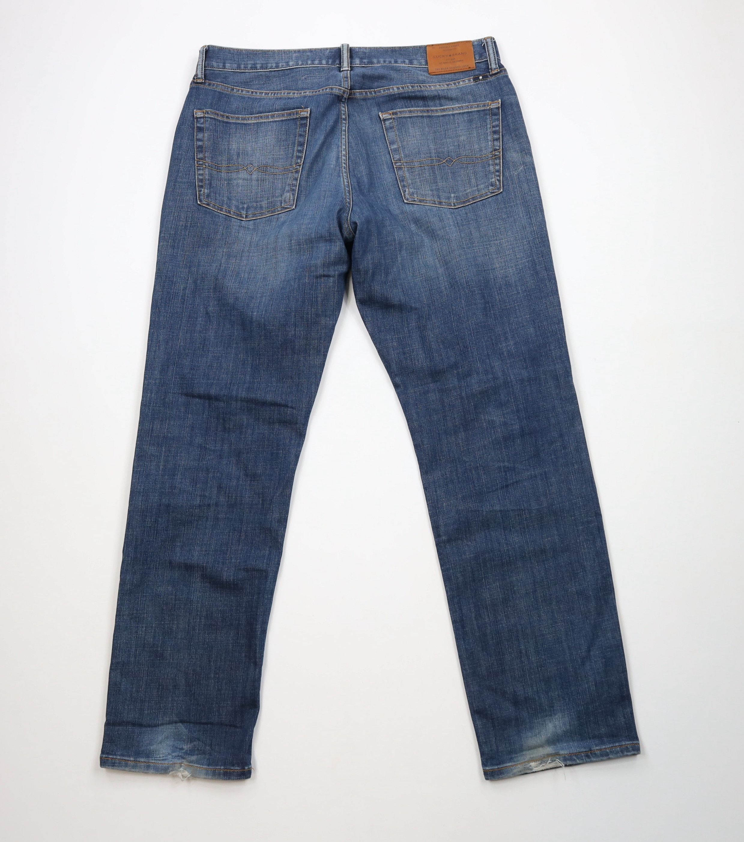 Lucky Brand × Vintage Vintage Y2K Lucky Brand 221 Straight Leg Denim Jeans Blue Size US 36 / EU 52 - 10 Thumbnail