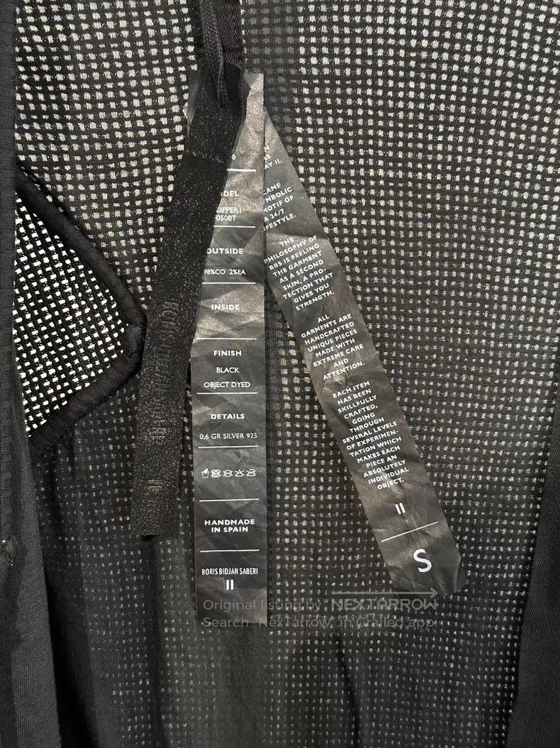 Boris Bidjan Saberi Boris Bidjan Saberi Mesh panelled jacket with zipper closu Size US S / EU 44-46 / 1 - 6 Thumbnail