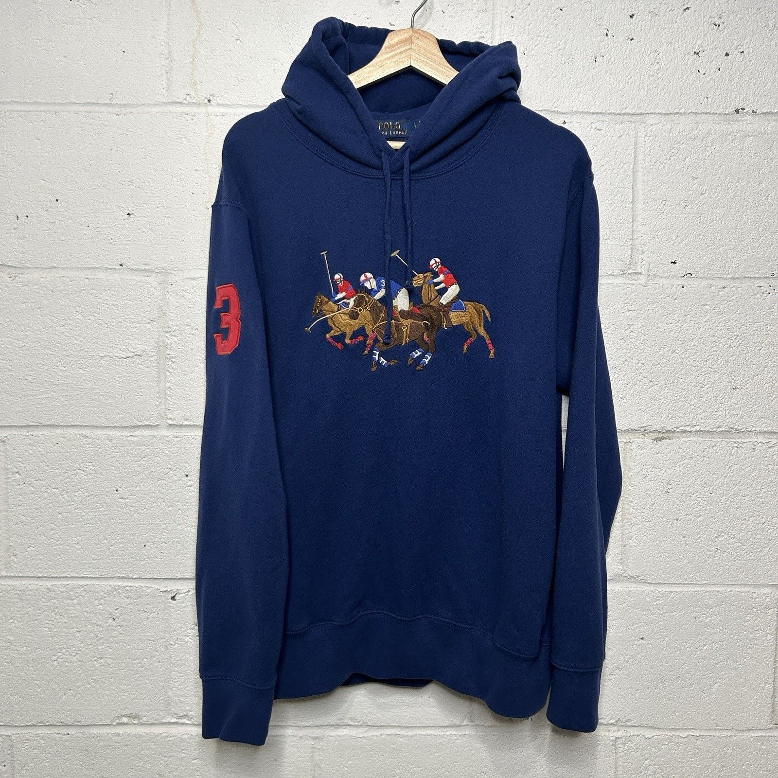 Polo Ralph Lauren Polo Ralph Lauren Embroidered Triple Pony Hoodie “Navy” Size US L / EU 52-54 / 3 - 1 Thumbnail