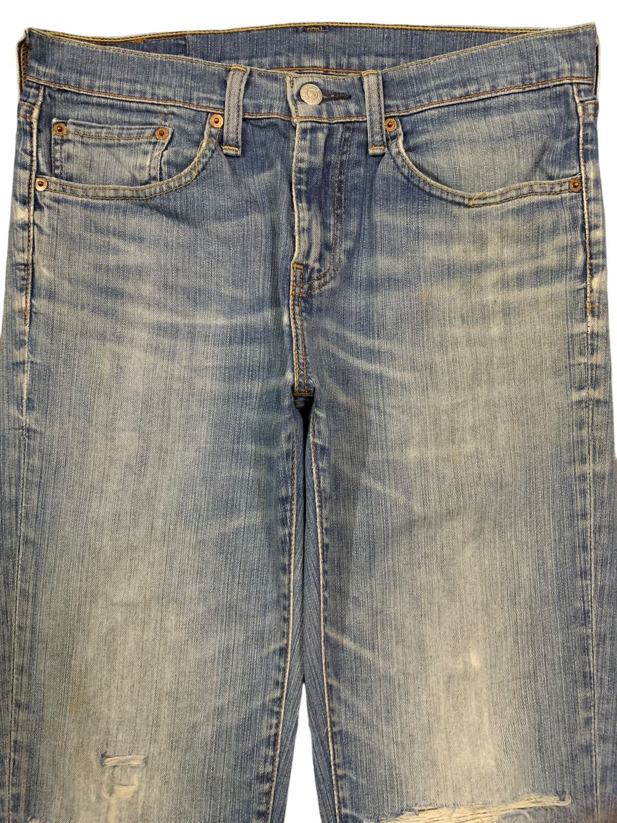 Levi's Vintage Clothing Vintage Y2K Levis 511 Blue Washed Distressed Grunge Jeans Size US 32 / EU 48 - 3 Thumbnail