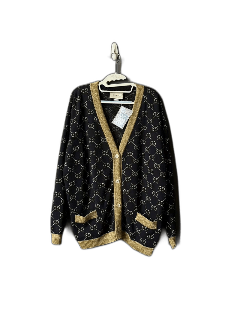 Gucci Gucci Gold Line Print Cardigan-yf Size US L / EU 52-54 / 3 - 1 Thumbnail