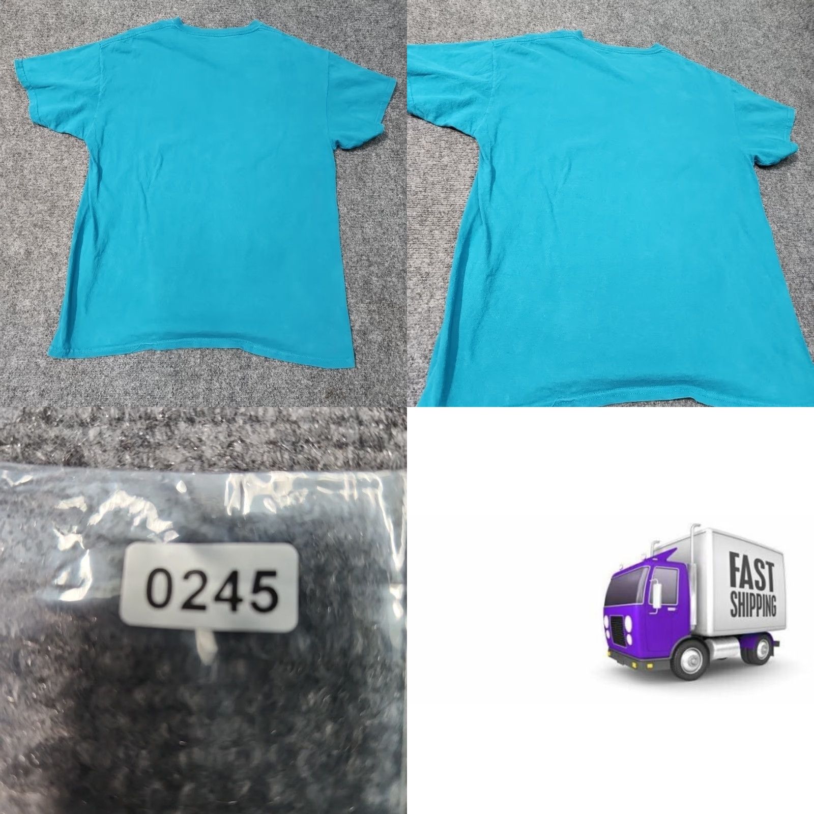 Mitchell & Ness Mitchell & Ness Charlotte Hornets T-Shirt Men Large Teal Retro Logo Graphic Print Short Sleeve Crew Neck Cotton Shirt Nike Size US L / EU 52-54 / 3 - 9 Thumbnail