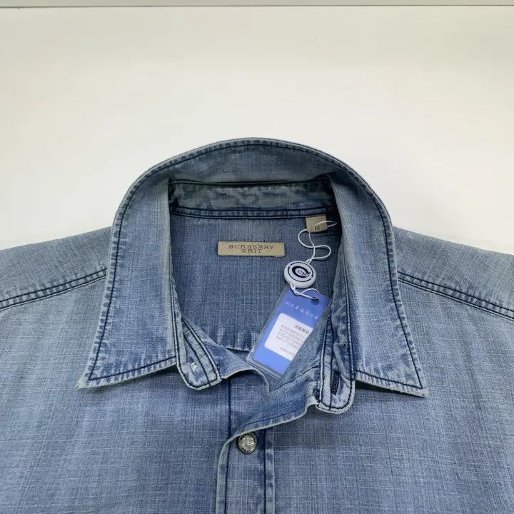 Burberry Burberry Burberry Casual Stylish Solid Color Button-Up Shi Size US M / EU 48-50 / 2 - 2 Thumbnail