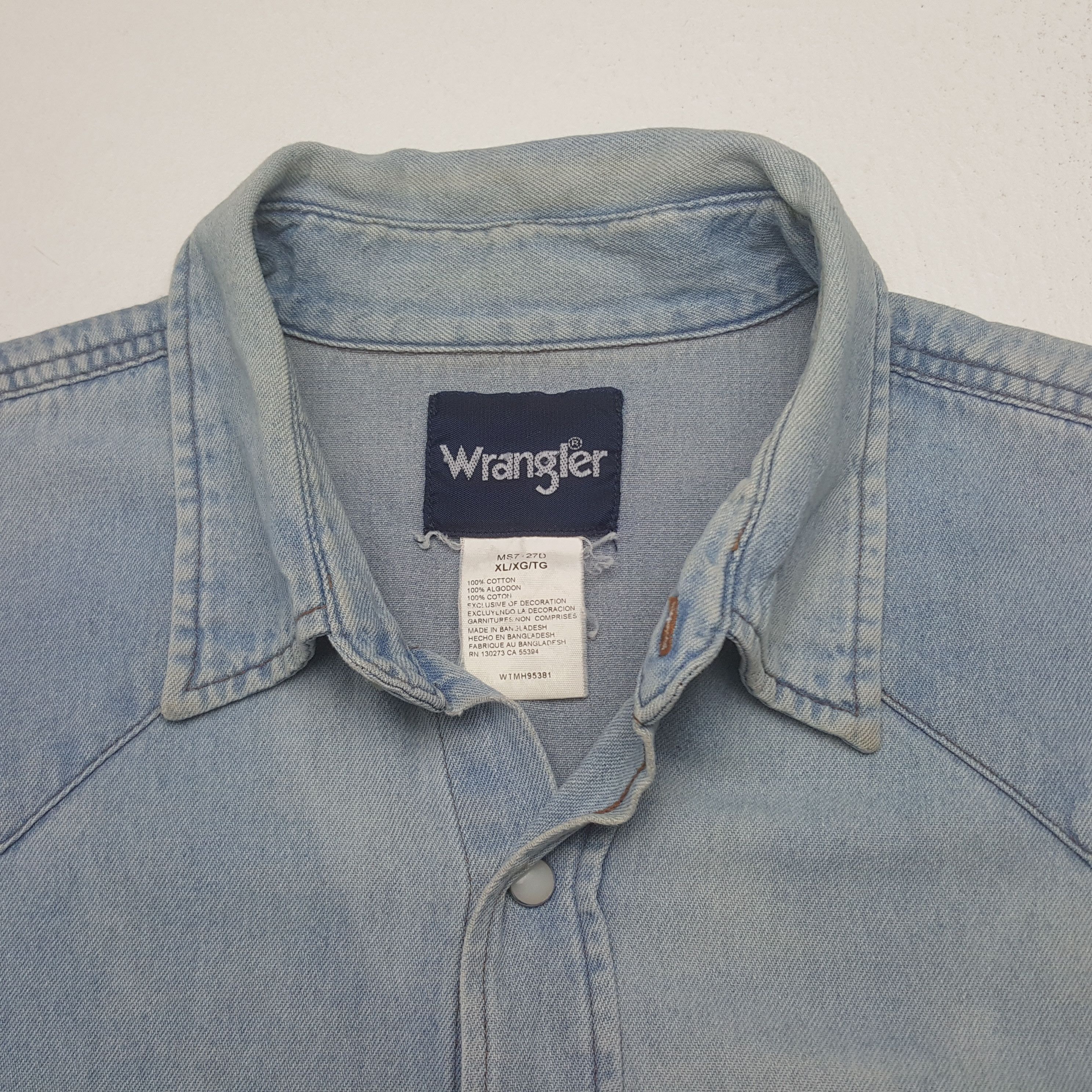 Sugar Cane Vintage Sugar Cane Japanese Brand Denim Shirt Button Up Size US L / EU 52-54 / 3 - 4 Thumbnail